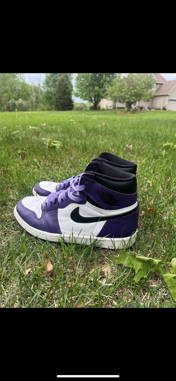 Nike Nike Air Jordan 1 Retro High Court Purple Size US 7 / EU 40 - 5 Thumbnail