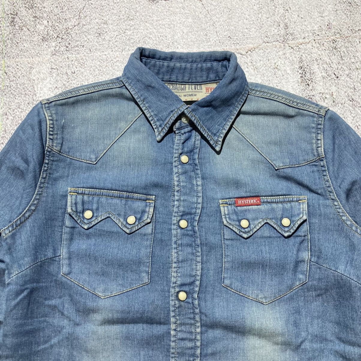 Hysteric Glamour Vintage Hysteric Glamour Western Shirt Denim Blue Jeans Size US S / EU 44-46 / 1 - 3 Thumbnail