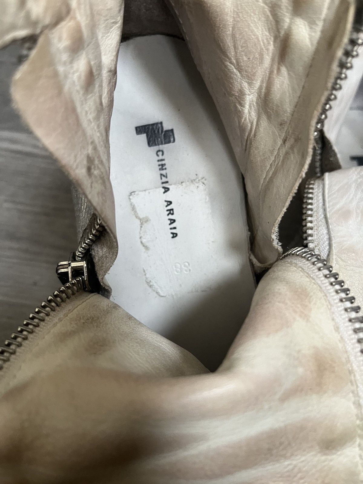 Cinzia Araia Cinza araia ,rick owens,drkshw style zipper shoes sz38 Size US 5 / EU 37 - 11 Thumbnail