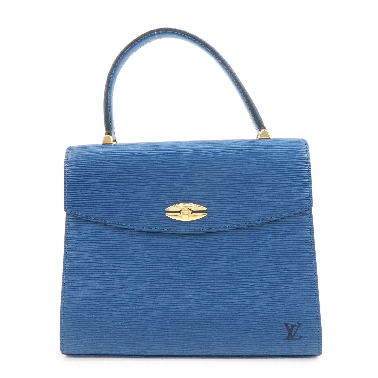 Louis Vuitton Louis Vuitton Epi Malesherbes Top Handle Bag Blue Size ONE SIZE - 1 Thumbnail