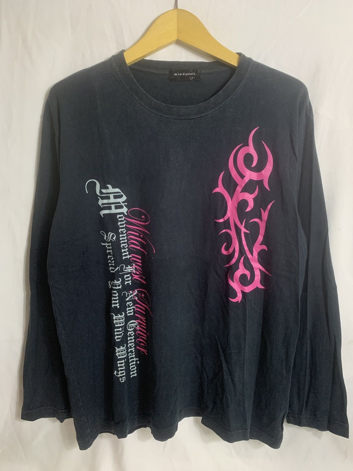 Japanese Brand Japanese Mindgames longsleve Size US M / EU 48-50 / 2 - 2 Thumbnail