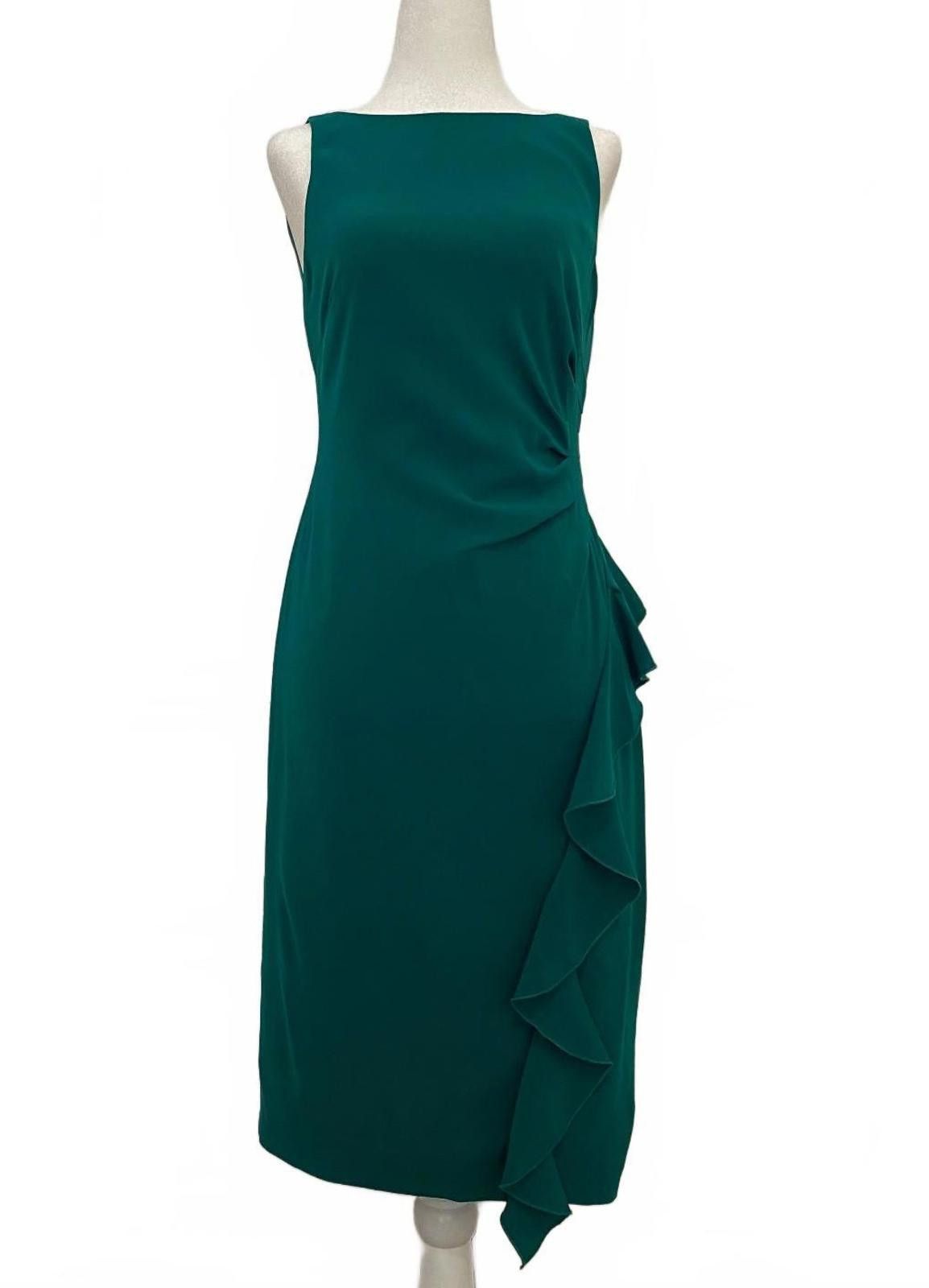 Other COAST CARE Vintage Midi Dress with Ruffles in Jade (US 8) Size M / US 6-8 / IT 42-44 - 1 Thumbnail
