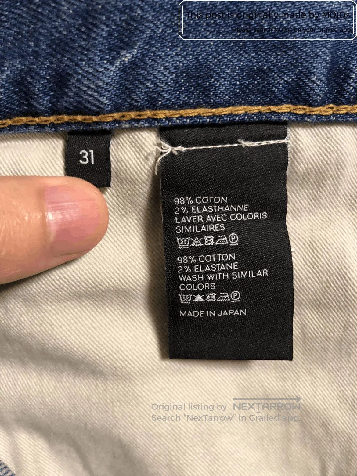 Celine Celine 20AW Union Wash Straight Leg Denim. Size US 31 - 5 Thumbnail