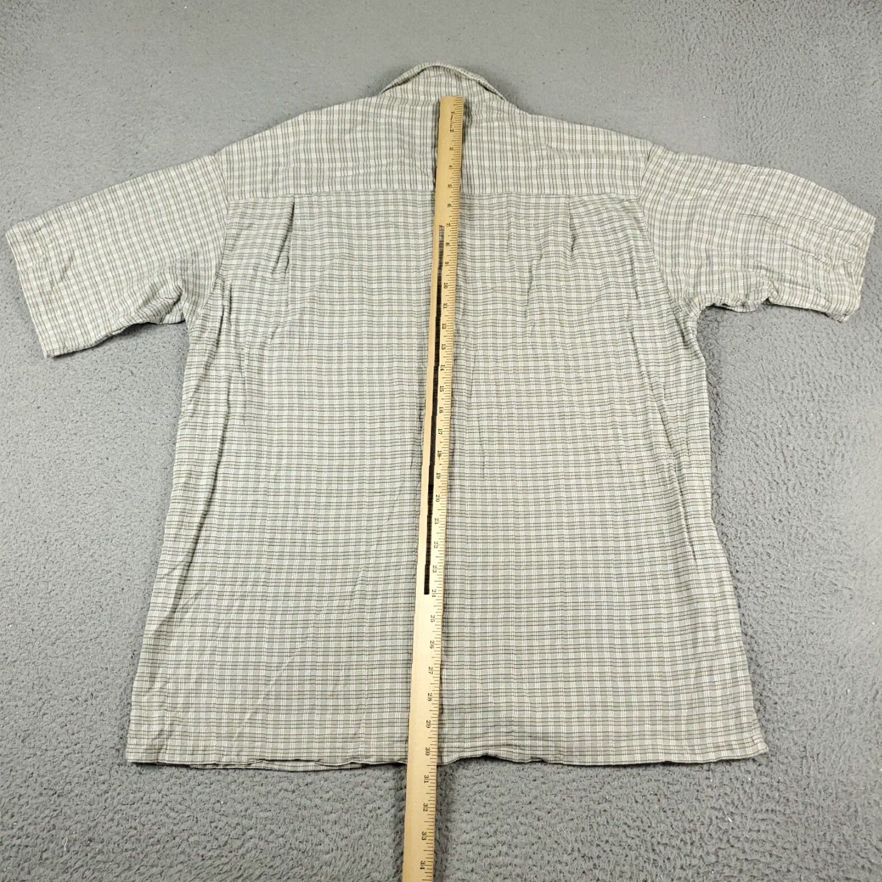 Vintage VINTAGE Columbia Men's Shirt Short Sleeve Casual Button Up Green Plaid 90s Size US L / EU 52-54 / 3 - 5 Thumbnail