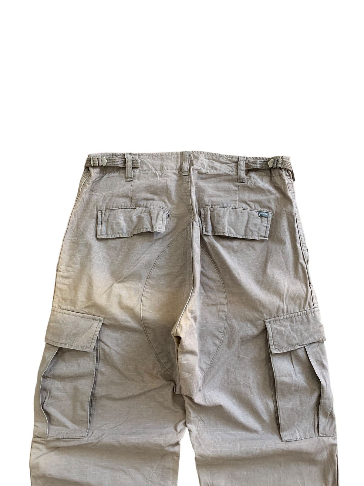 Stussy Vintage Stussy Gear Ripstop Faded Cargo Trousers Size US 34 / EU 50 - 8 Thumbnail