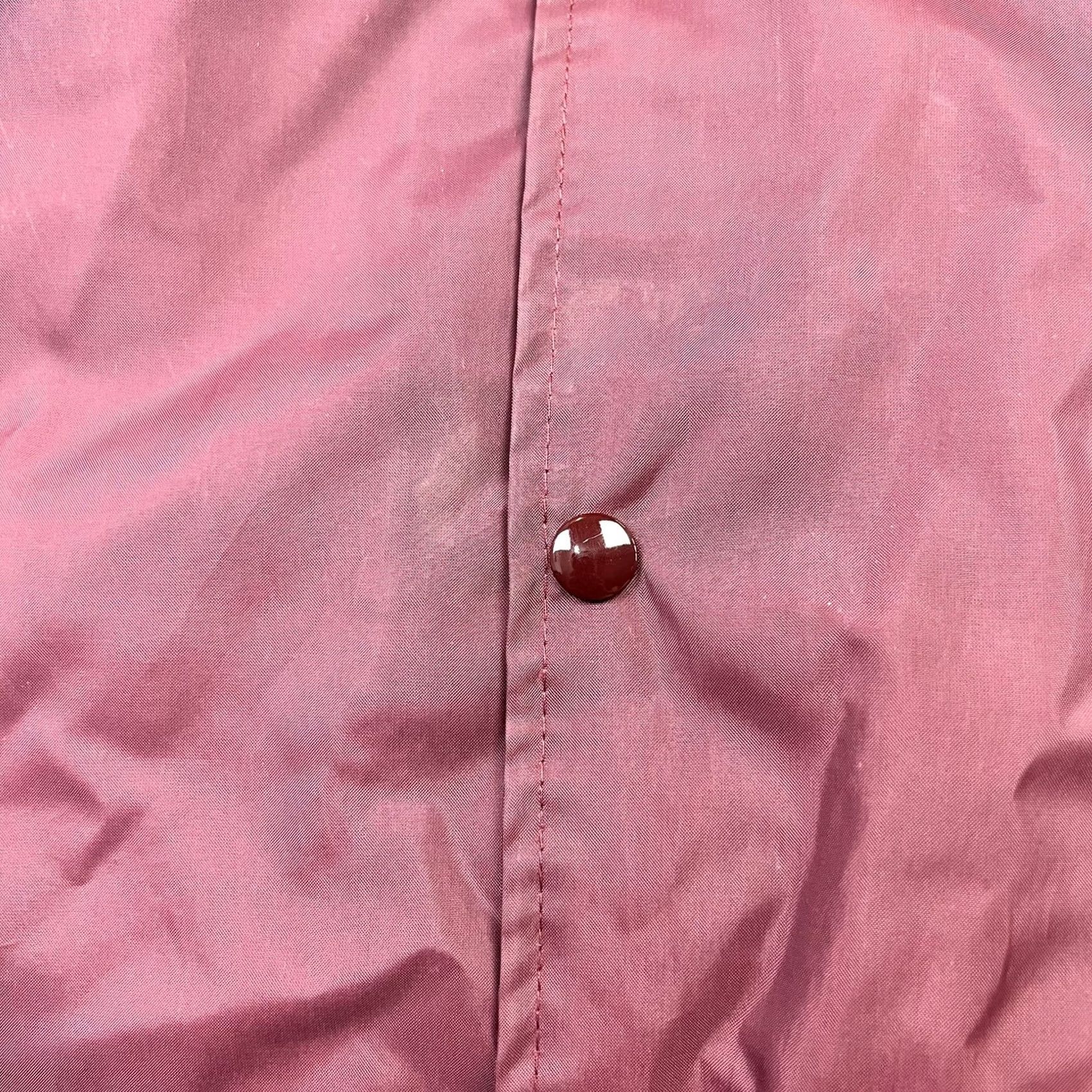 Athletic Works VINTAGE Athletic Works Windbreaker Jacket L Burgundy Nylon 80s 90s Stylish Collared Snap Pockets Lined Men Large US Made Size US L / EU 52-54 / 3 - 7 Thumbnail