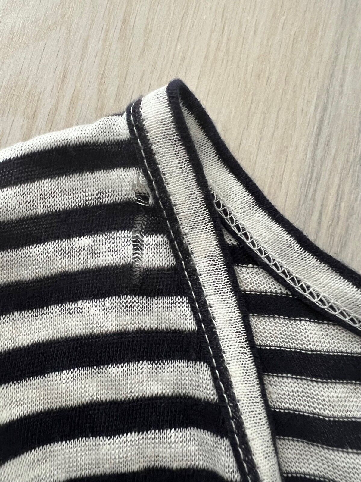 Allsaints ALL SAINTS Harper Striped Cold-Shoulder Tee Navy / White XS Size XS / US 0-2 / IT 36-38 - 6 Thumbnail