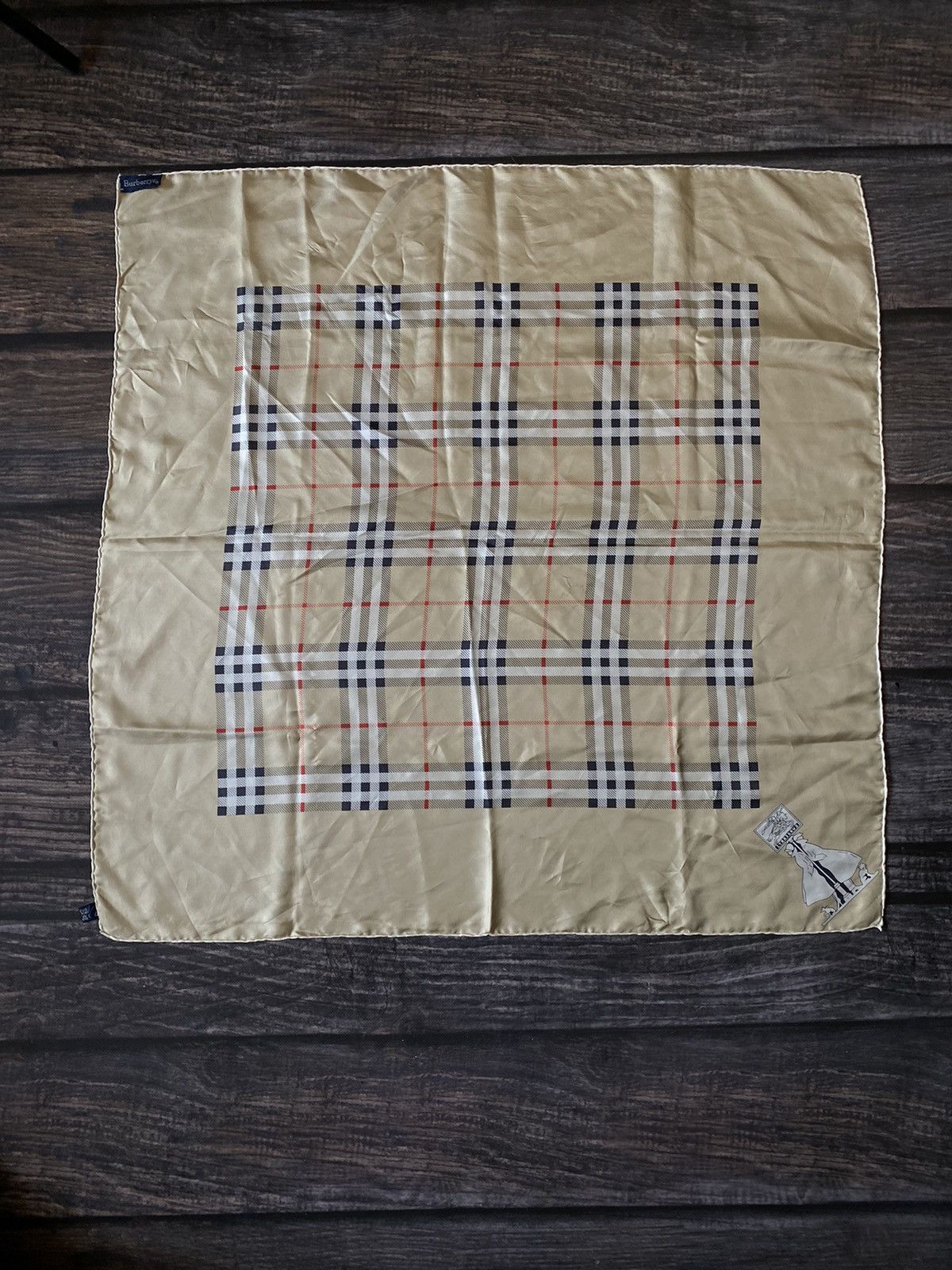 Burberry × Vintage 90’s Burberry 100% Silk Scarf Size ONE SIZE - 10 Thumbnail