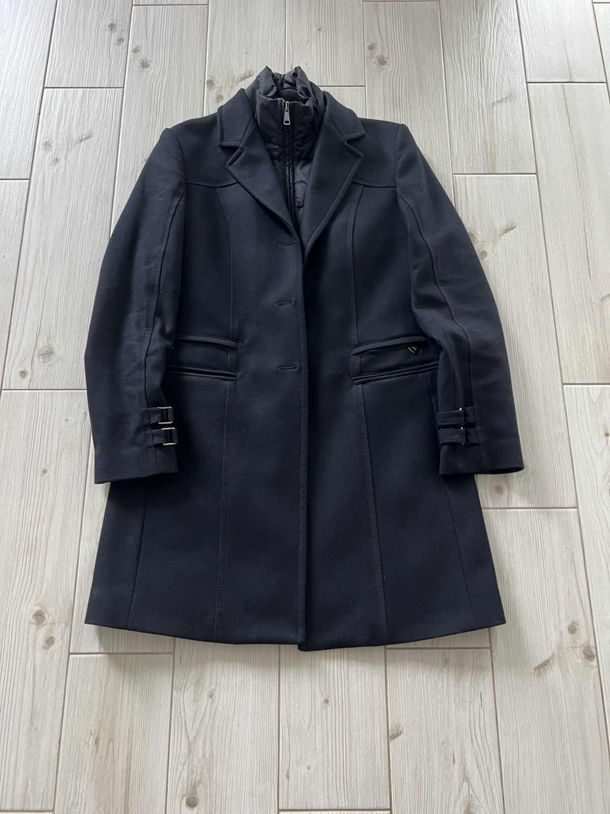 Vintage Mabrun Archive Wool Blend Fitted Coat Women Minimal Tailored Size M / US 6-8 / IT 42-44 - 4 Thumbnail