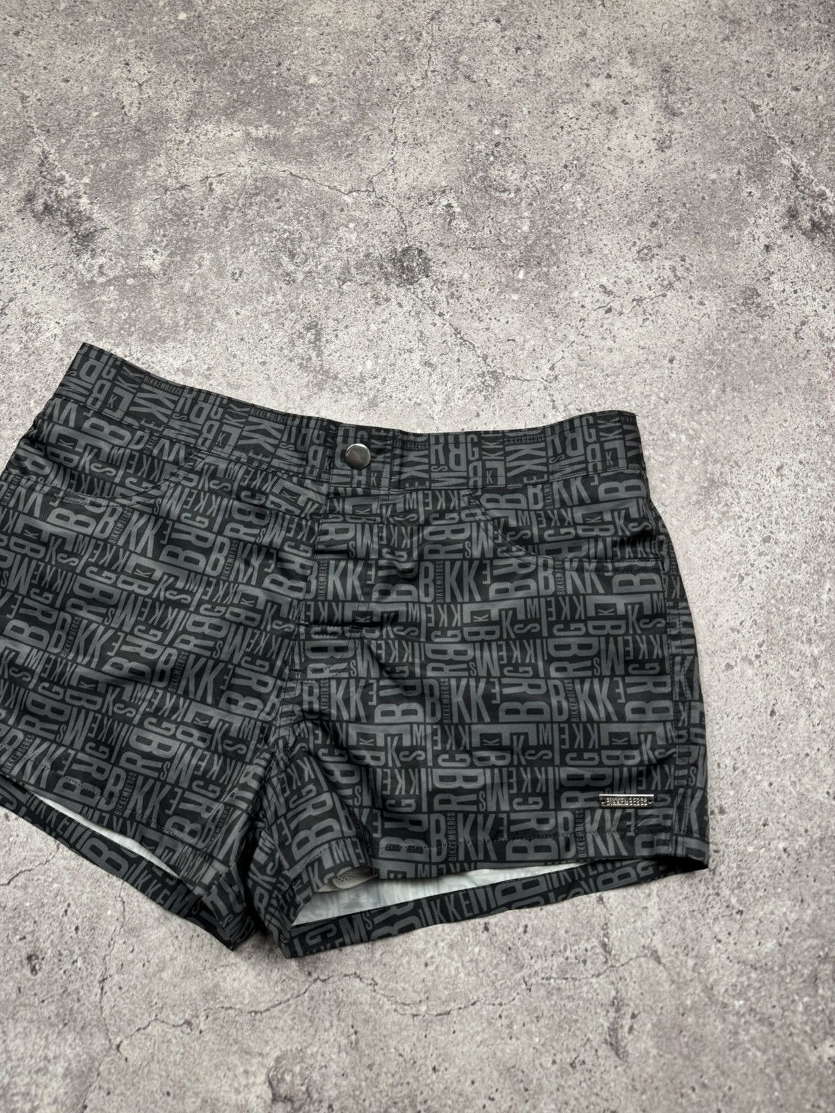 Dirk Bikkembergs Mens Vintage Bikkembergs Monogram Swim Shorts Nylon Size US 30 / EU 46 - 2 Thumbnail