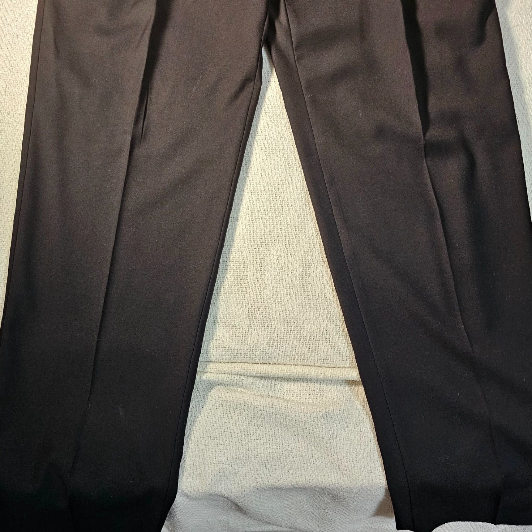 Vintage NWT Caravelli Dress Pants Men 44R 38W Black Classic High Rise Pleated Straight Size US 44 / EU 60 - 2 Thumbnail
