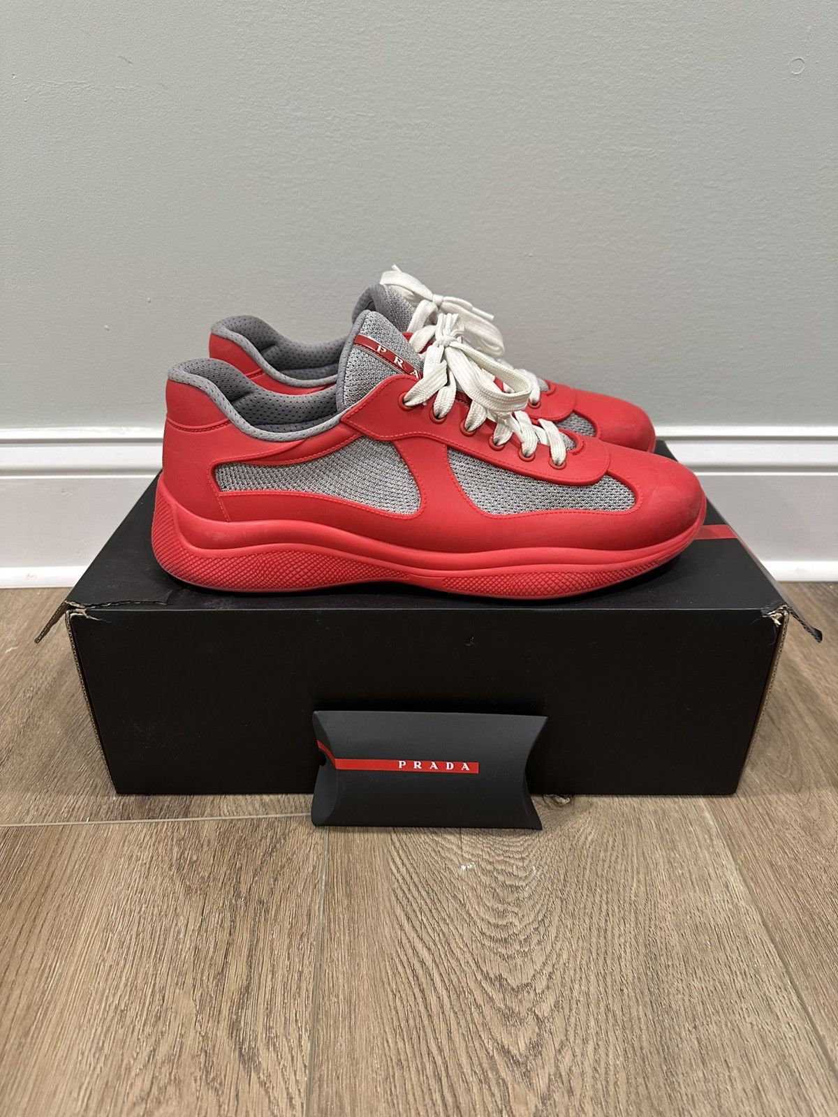 Prada Prada America’s Cup Sneakers - Size 44 (11 US) Size US 11 / EU 44 - 2 Thumbnail