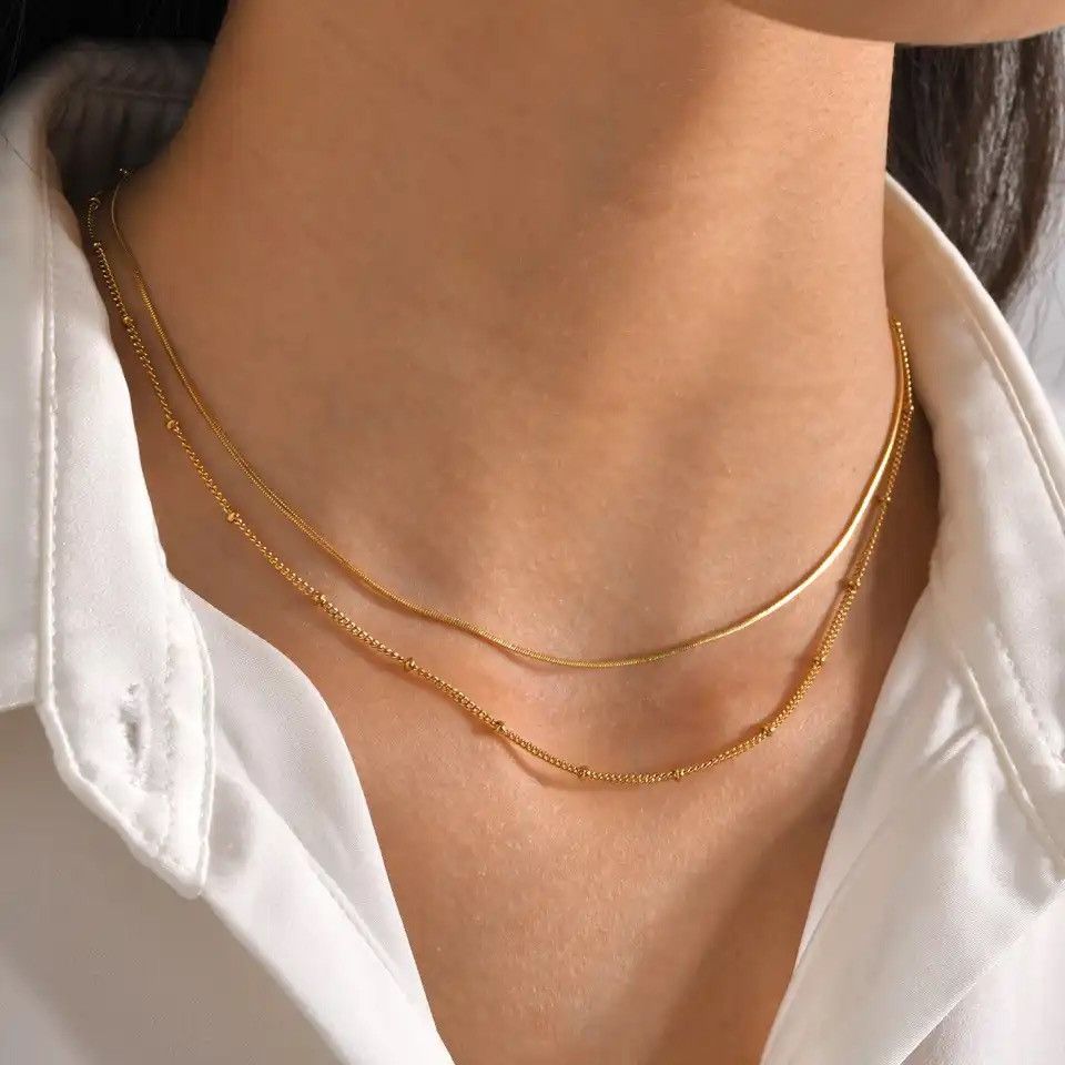 Other Dainty Double Satellite Chain Necklace Size ONE SIZE - 3 Thumbnail