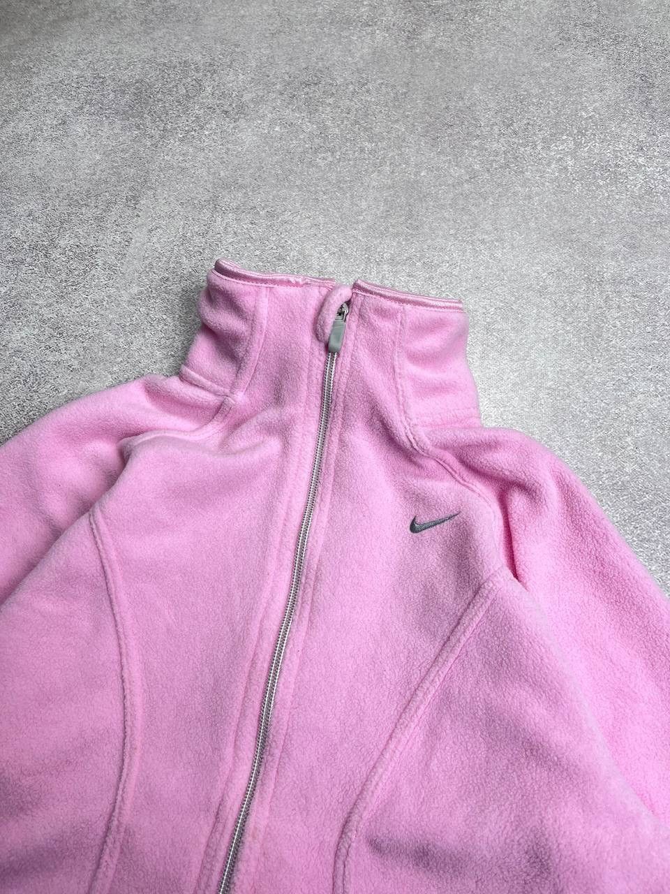 Nike × Vintage Vintage Nike Swoosh Fleece Retro Jacket Y2K S Size S / US 4 / IT 40 - 3 Thumbnail