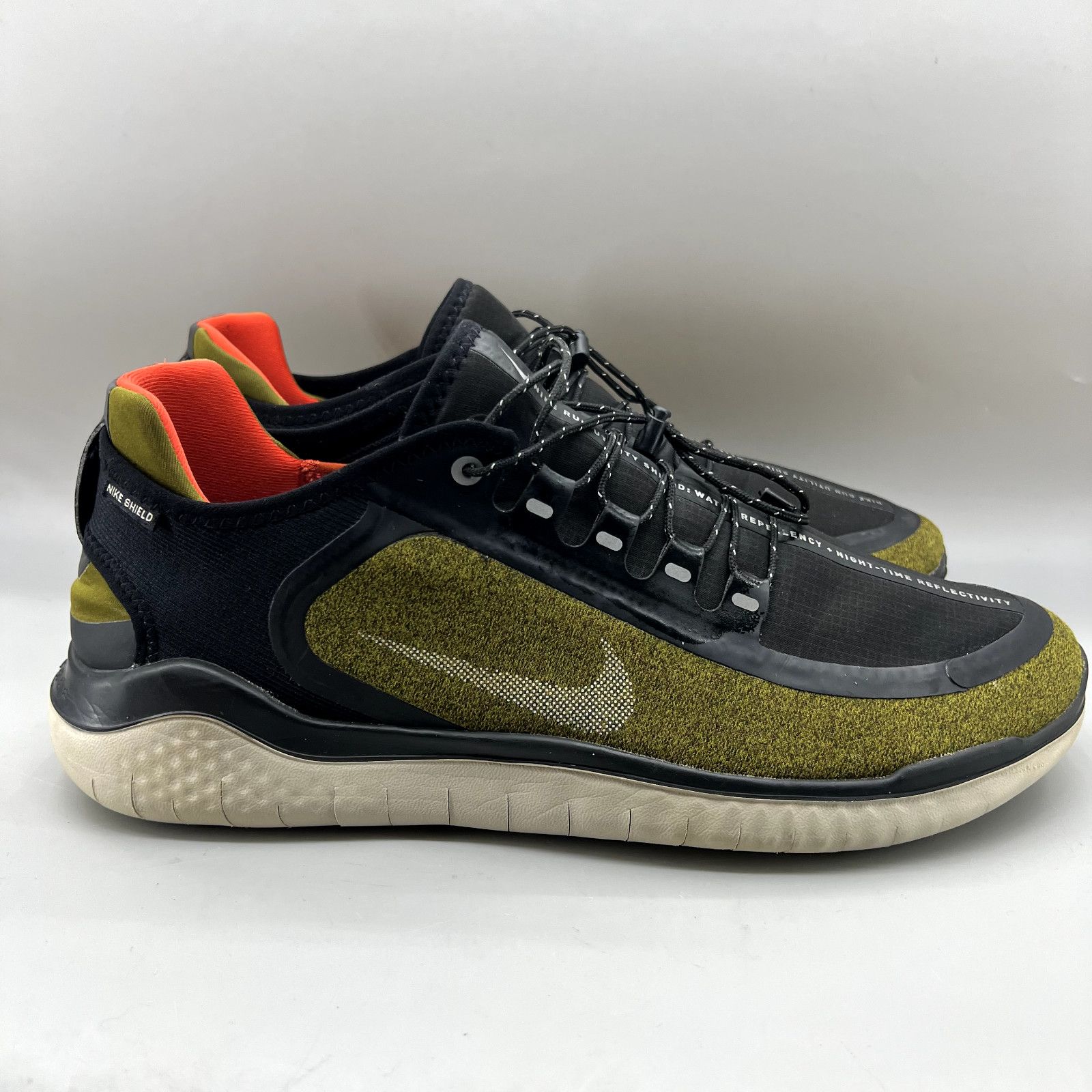 Nike Nike Free Run Shield Running Sneakers Men Size 14 Green Size US 14 / EU 47 - 1 Thumbnail