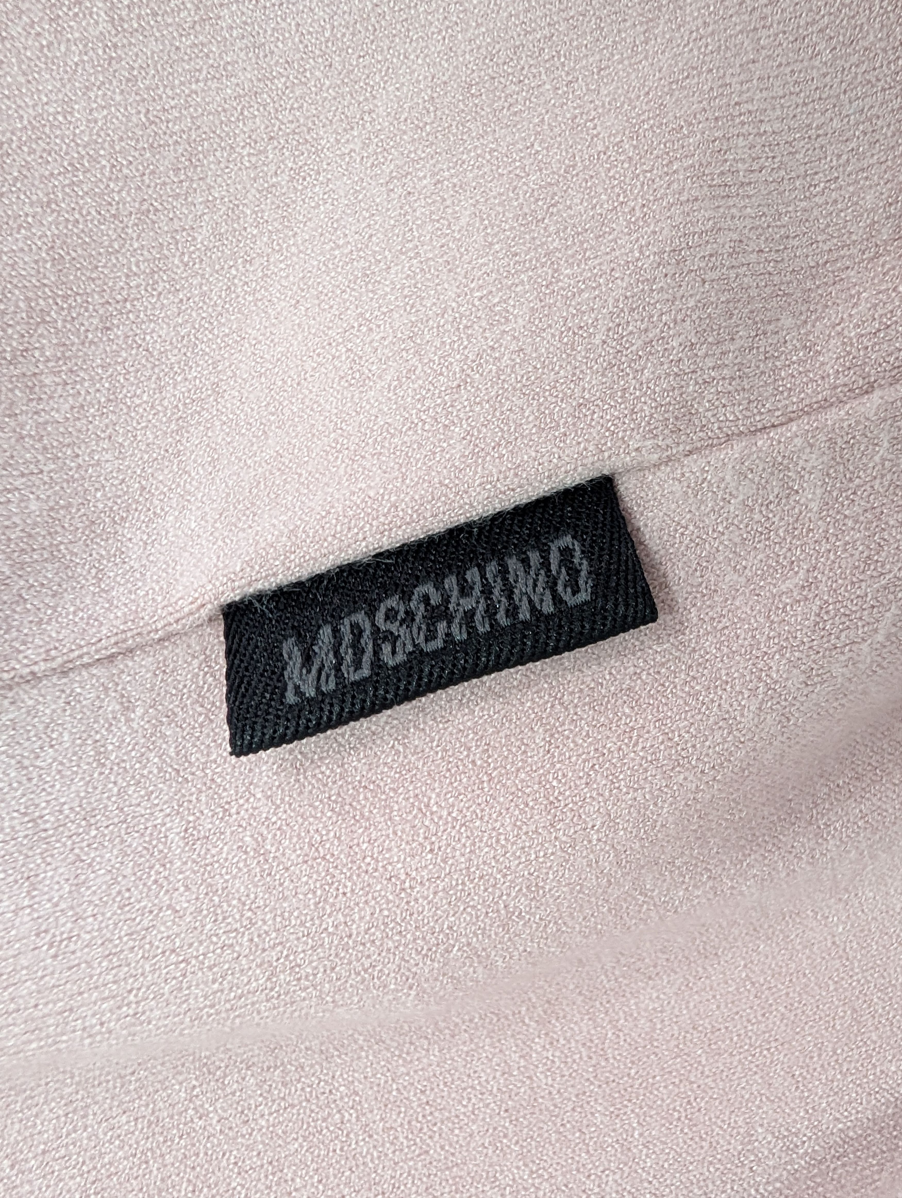 Moschino Pink Buttoned Sleeveless Top With Ruffle Collar Size M / US 6-8 / IT 42-44 - 6 Thumbnail