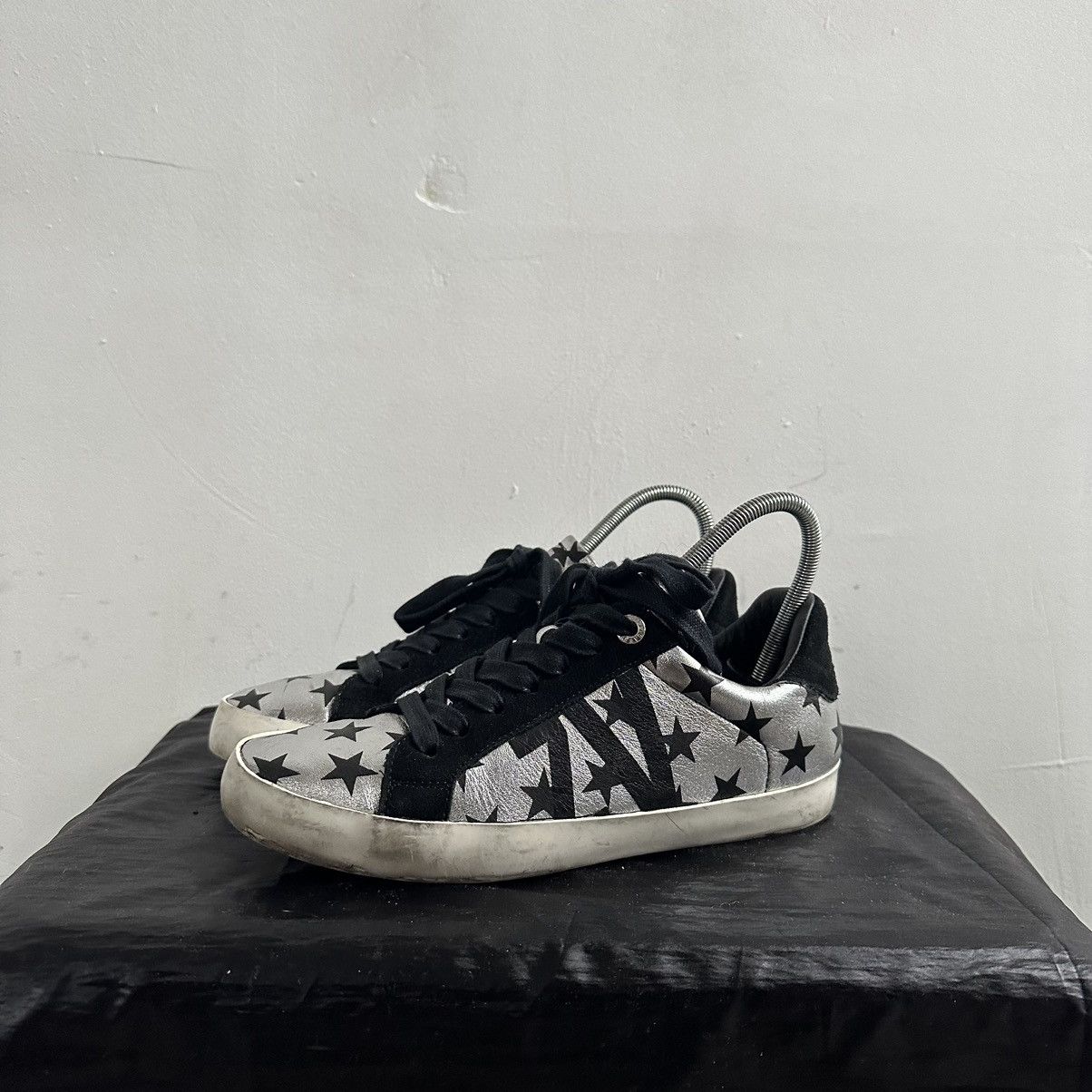 Zadig & Voltaire Zadig & Voltaire Lightning Leather Low-Top Sneakers Size US 8 / IT 38 - 6 Thumbnail