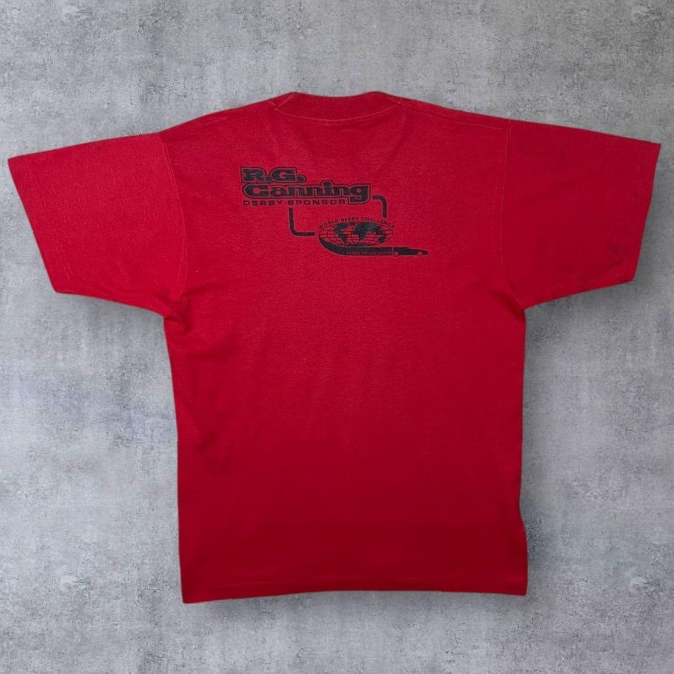 Vintage VINTAGE Screen Stars 1991 NDR Nationals Nebraska Single Stitch T-Shirt Medium Red Mens Shirt Short Sleeve Cotton Graphic Racing NTW TV662 Size US M / EU 48-50 / 2 - 2 Thumbnail
