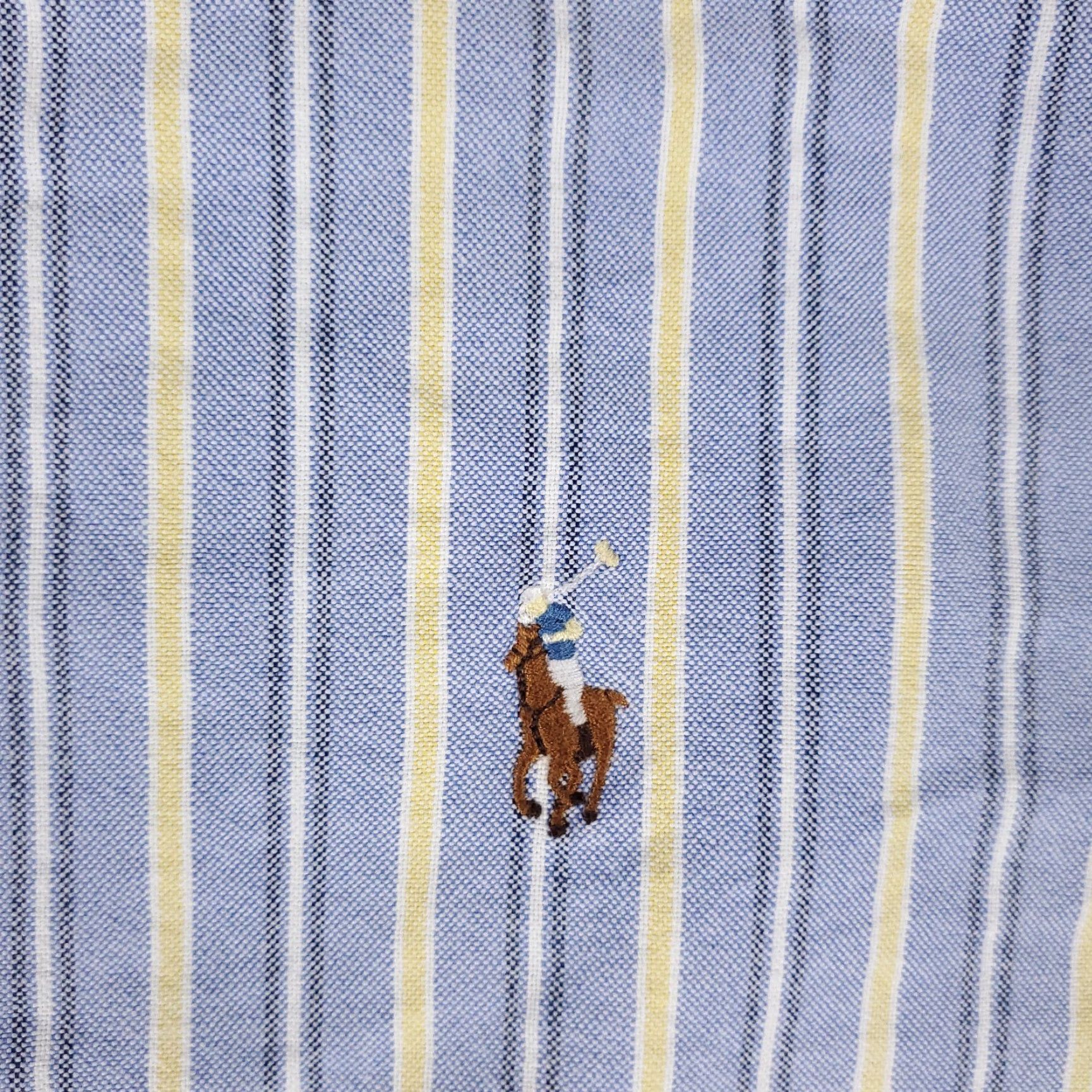 Ralph Lauren VINTAGE Ralph Lauren Shirt Men 2XL Blue Striped Cotton Long Sleeve Button-Up Casual Size US XXL / EU 58 / 5 - 2 Thumbnail