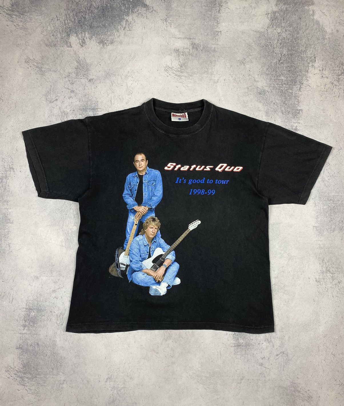 Band Tees Status Quo Vintage 1998-99 Its Good To Tour T Shirt Size US L / EU 52-54 / 3 - 2 Thumbnail