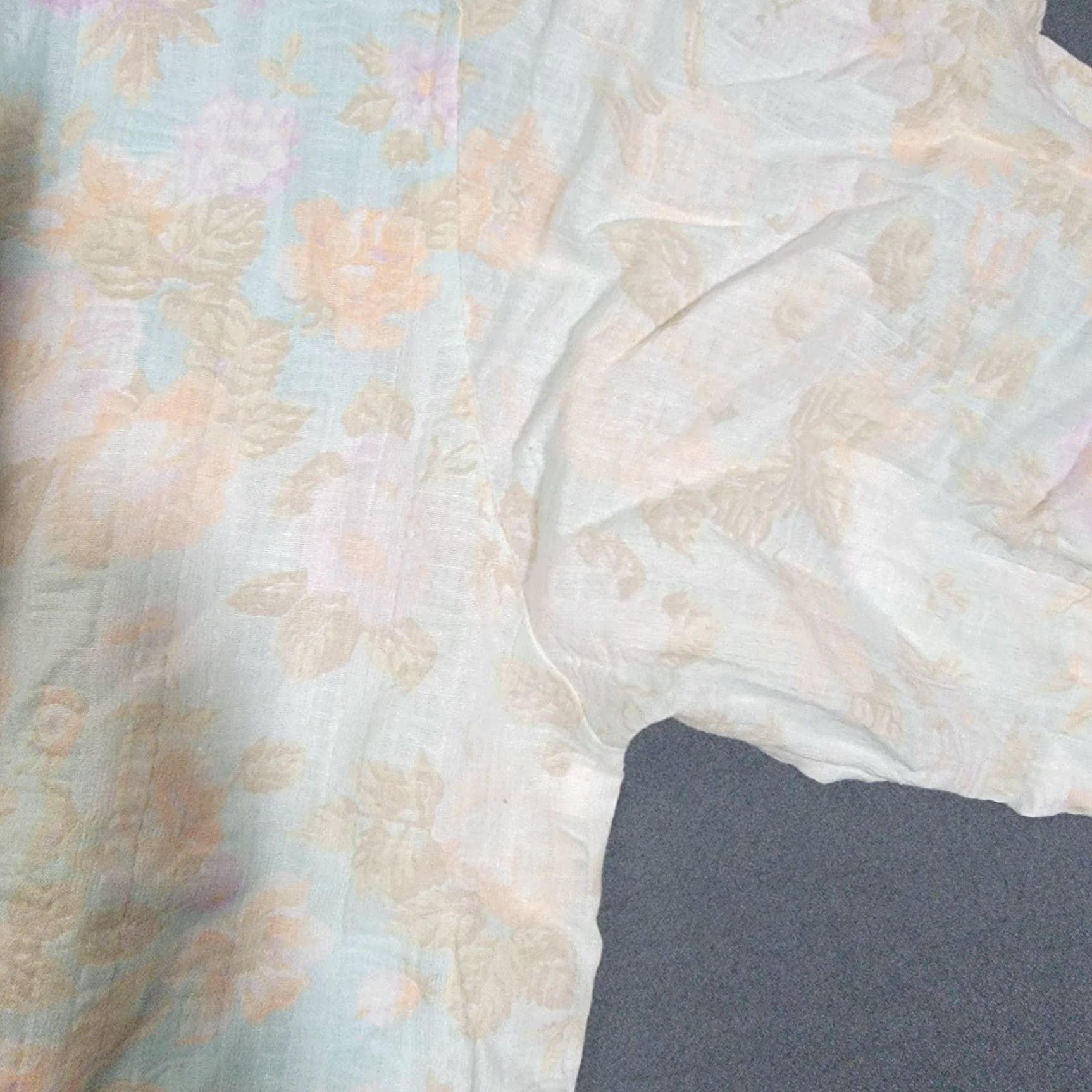 Vintage Oak Hill Vintage Women's Shirt Size XL Floral Cardigan Blouse Knit Cotton Blend White Floral Vintage Women’s Shirt XL Oak Hill Size XL / US 12-14 / IT 48-50 - 7 Thumbnail