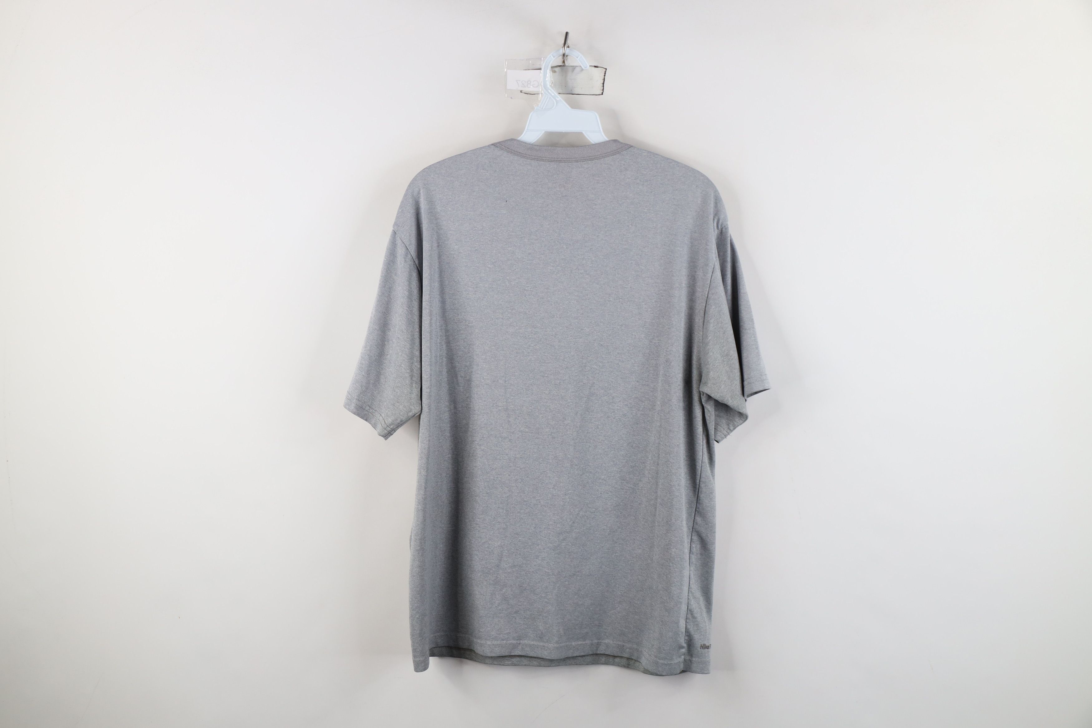 Nike Vintage Y2K Nike Scott Mini Swoosh Knit T-Shirt Heather Gray Size US M / EU 48-50 / 2 - 11 Thumbnail