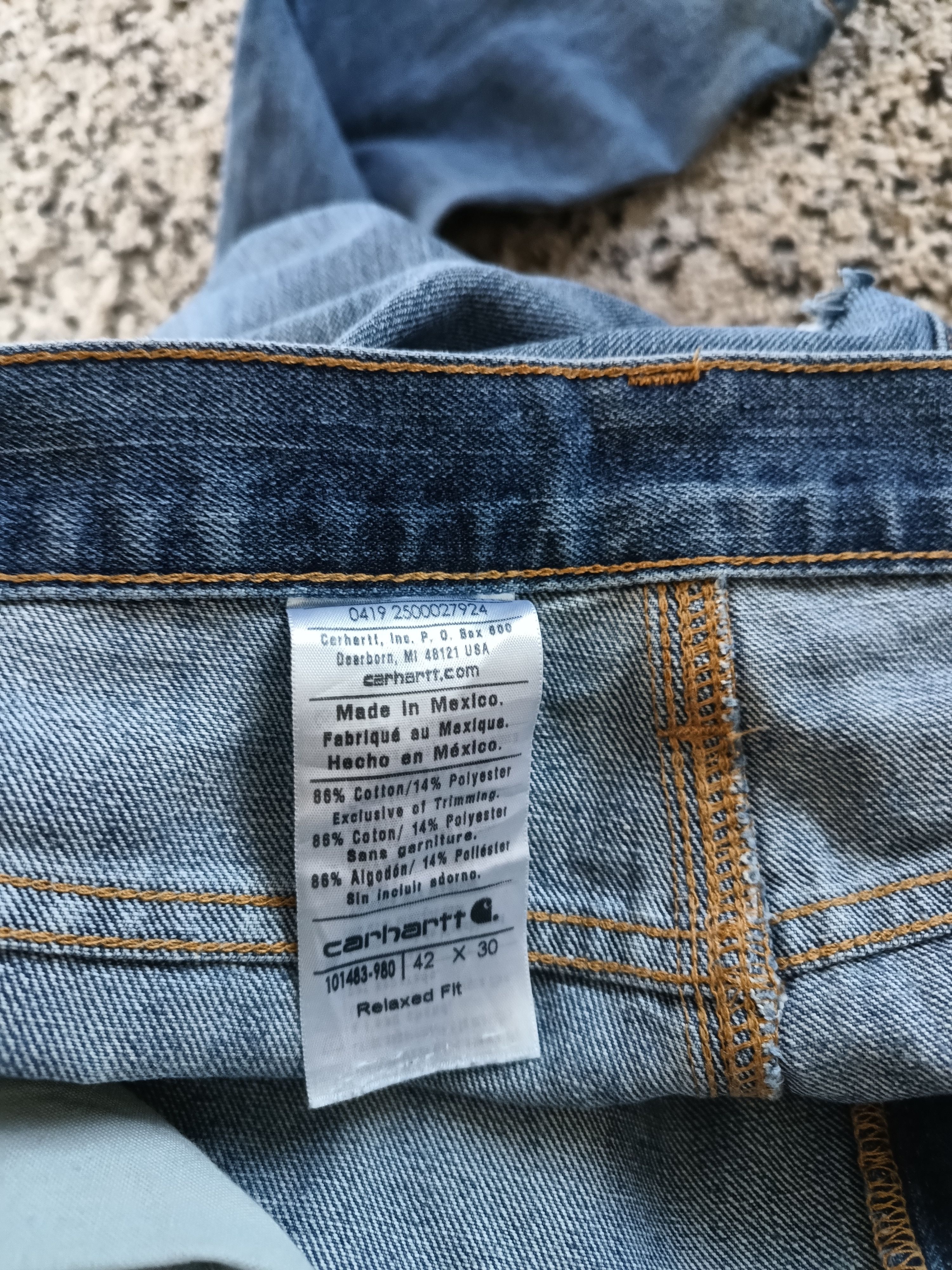 Carhartt × Vintage Vintage crazy thrashed Carhartt work wear pants Size US 42 / EU 58 - 9 Thumbnail