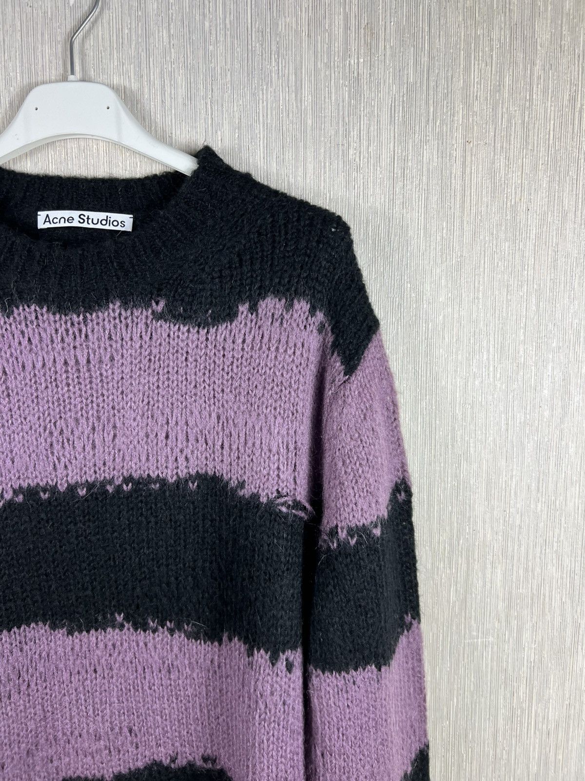 Acne Studios Acne Studios distressed open knit sweter striped Kurt Cobain Size US M / EU 48-50 / 2 - 3 Thumbnail