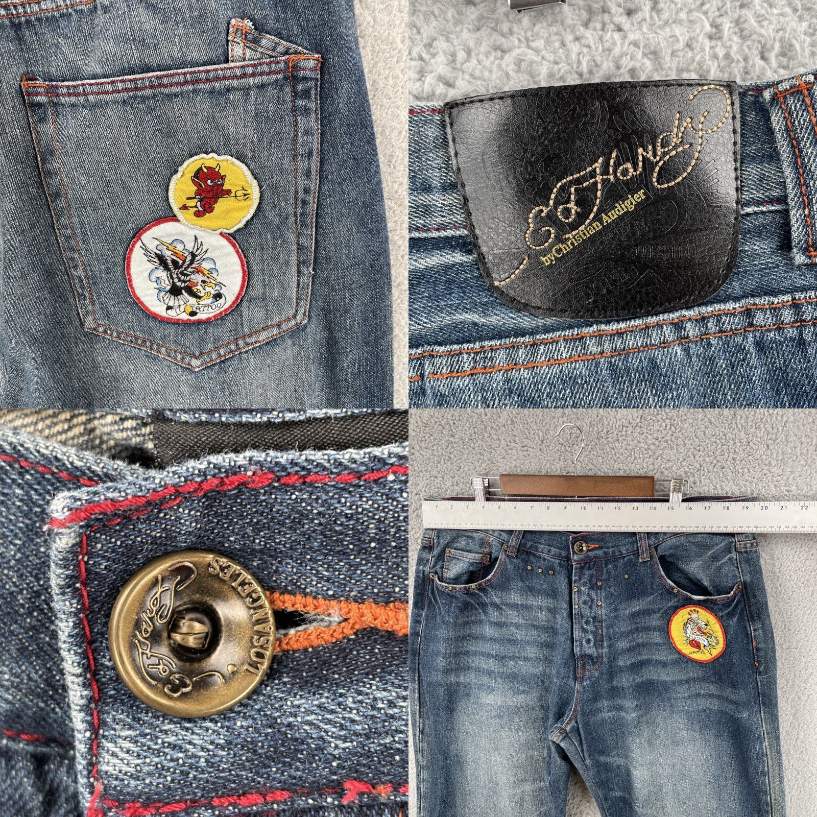 Ed Hardy VINTAGE Ed Hardy Men’s Jeans Shirt None? Size US 40 / EU 56 - 10 Thumbnail