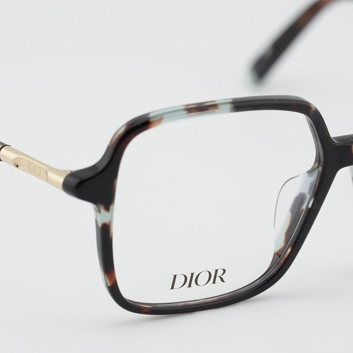 Dior DIOR MINI CD O S2F 2800 Eyeglasses Havana 53mm Square Frame Size ONE SIZE - 7 Thumbnail