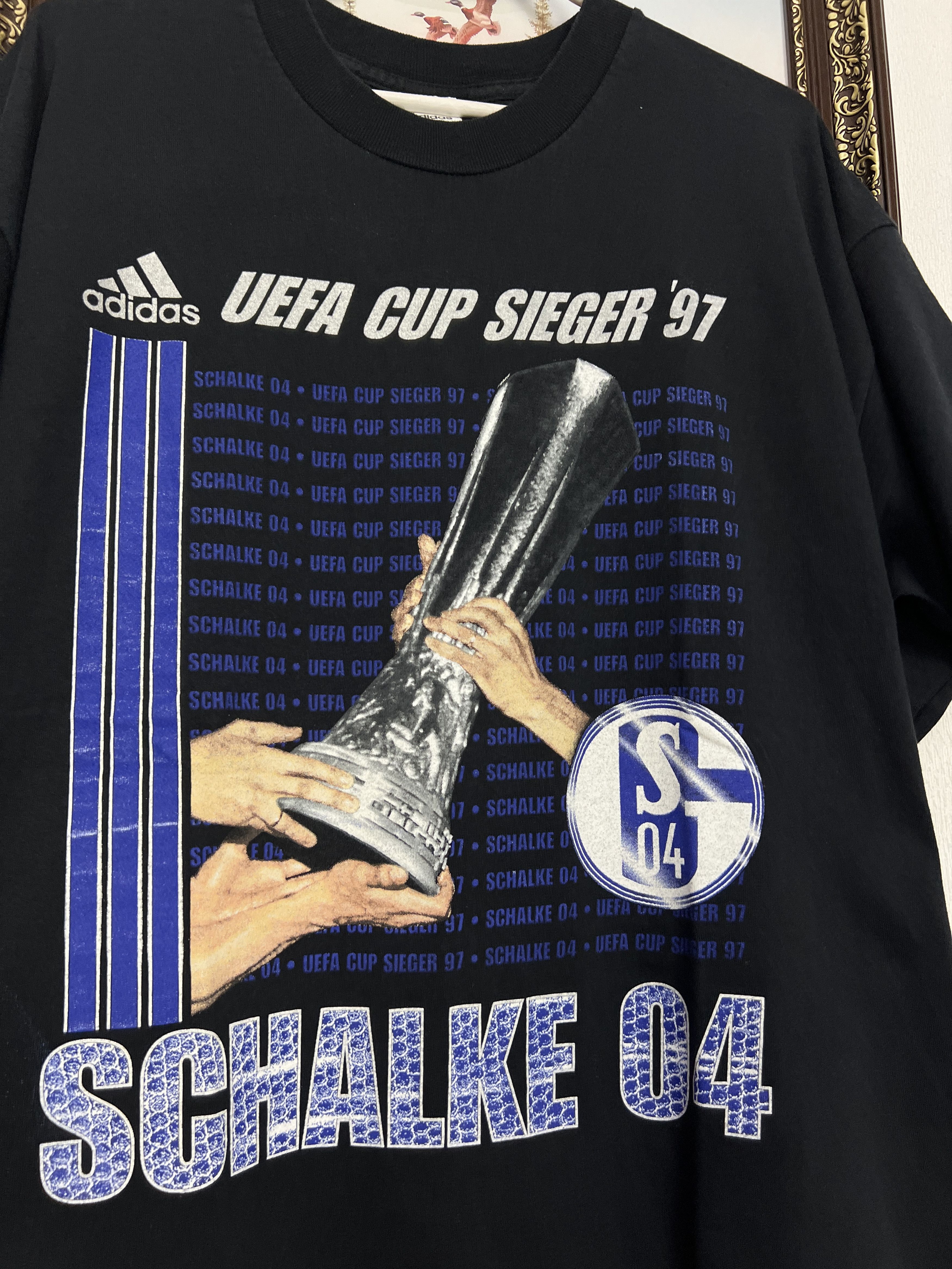 Adidas Vintage FC Schalke 04 Football Shirt EUFA Cup Jersey Trikot Size US L / EU 52-54 / 3 - 3 Thumbnail