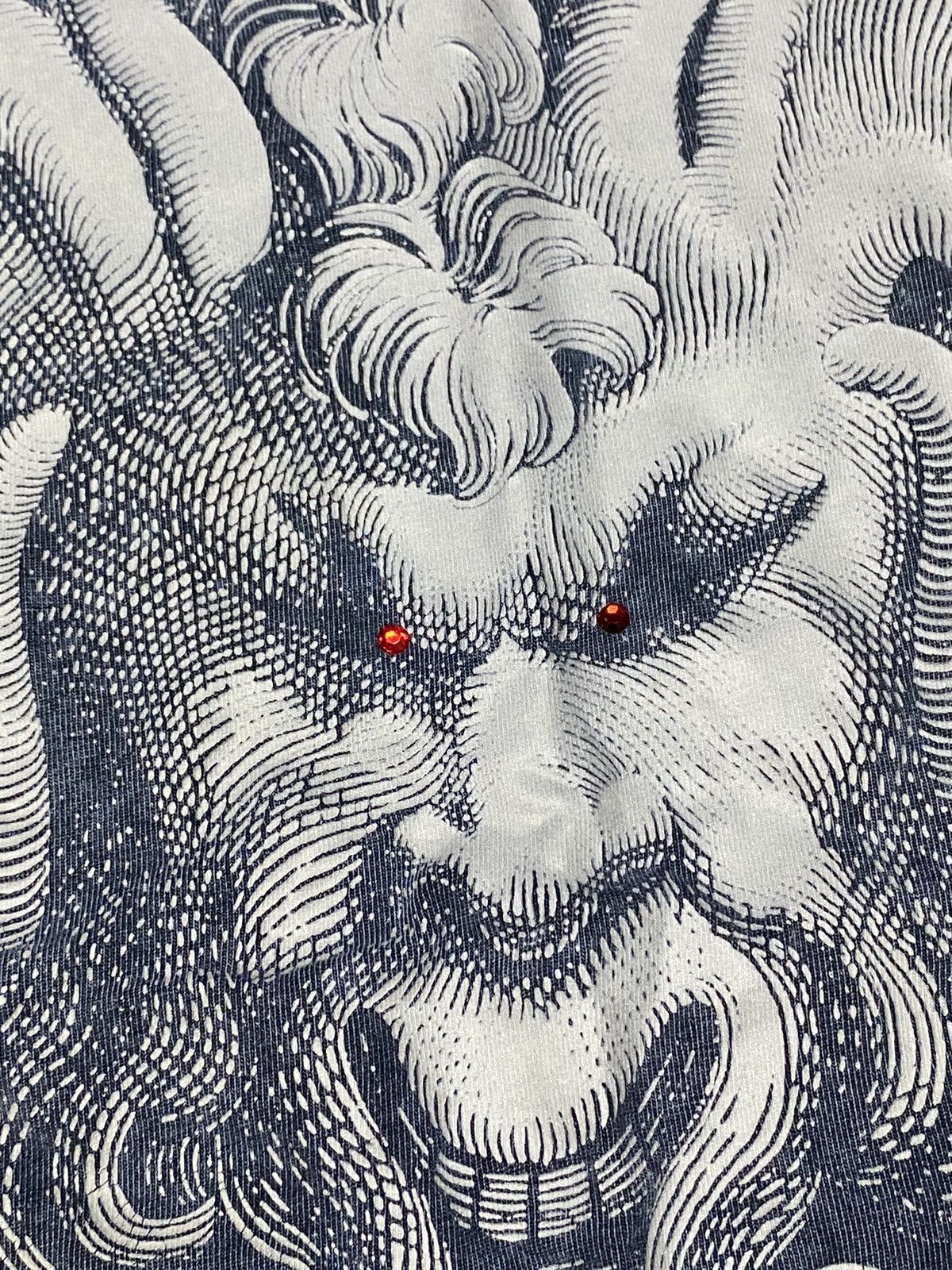Versace Jeans Couture Versace devil RARE red eyes rhinestones Size US M / EU 48-50 / 2 - 3 Thumbnail