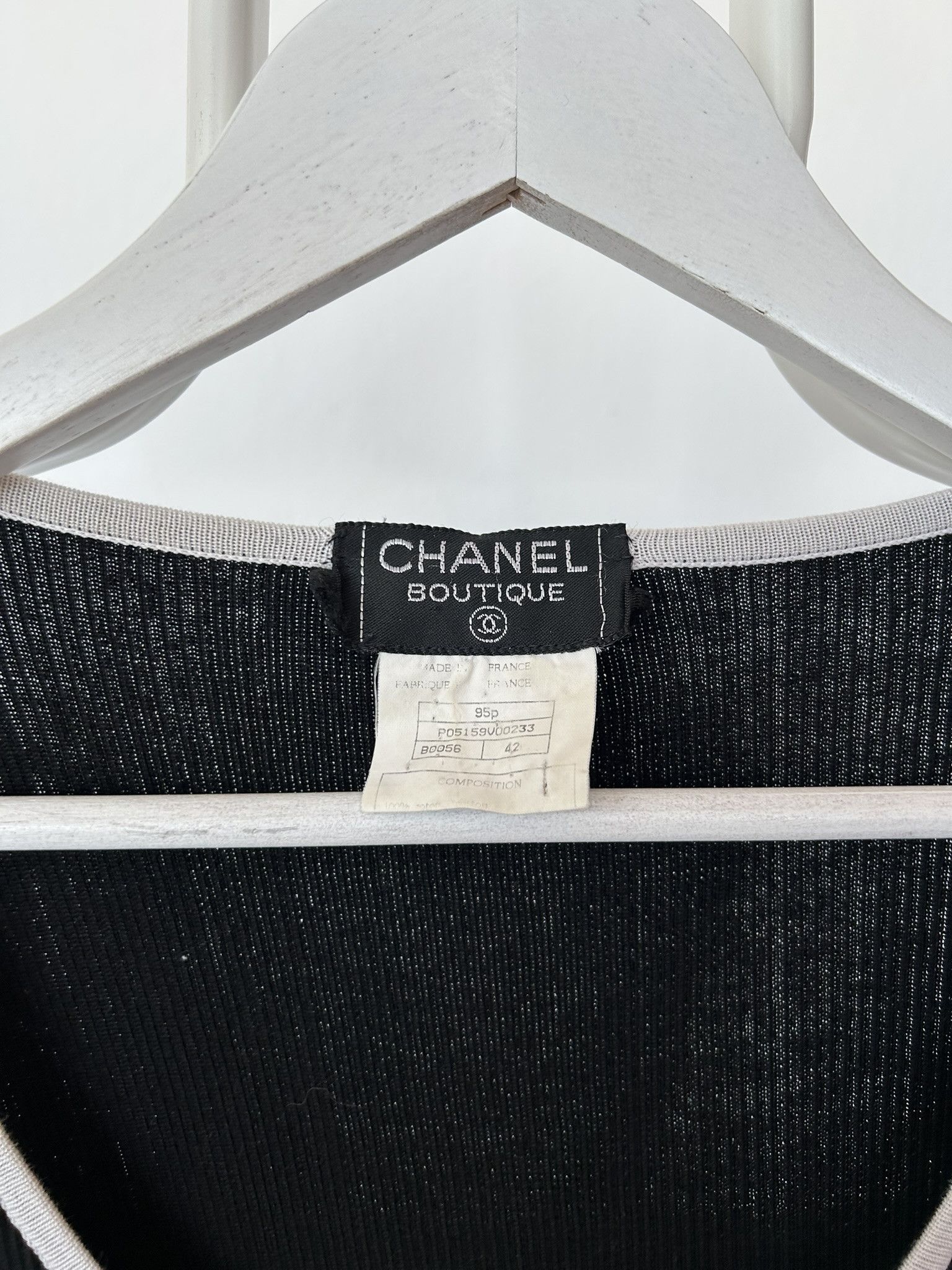 Chanel SS1995 Chanel double breasted button up tank top Size M / US 6-8 / IT 42-44 - 17 Thumbnail