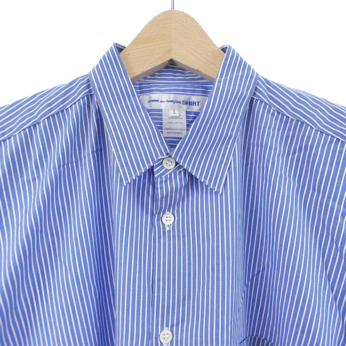 Comme des Garcons SHIRT Shirt Striped Pattern Short-Sleeve Size US L / EU 52-54 / 3 - 4 Thumbnail
