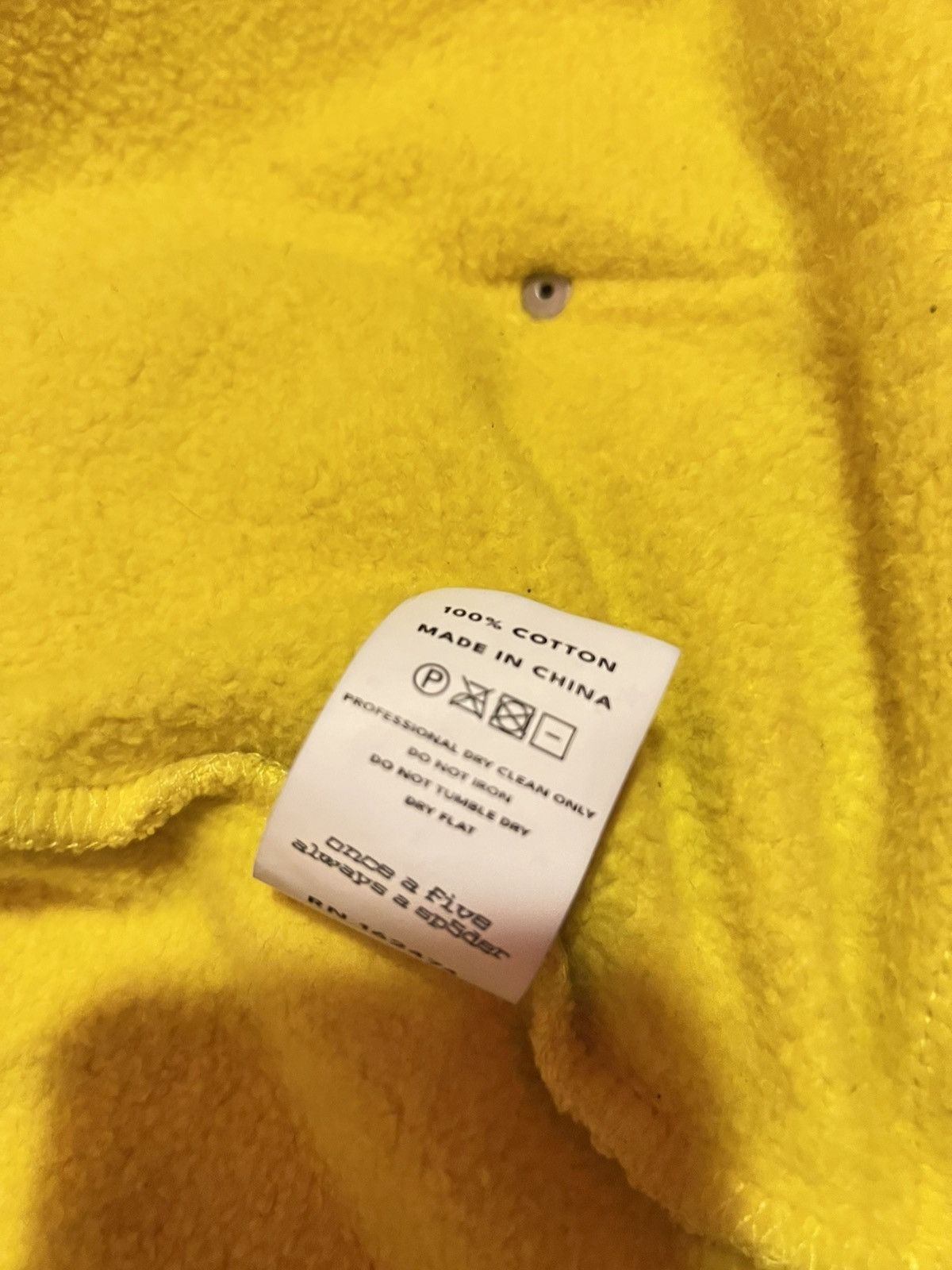 Sp5der Sp5der Yellow Fur Hoodie Size US S / EU 44-46 / 1 - 7 Thumbnail