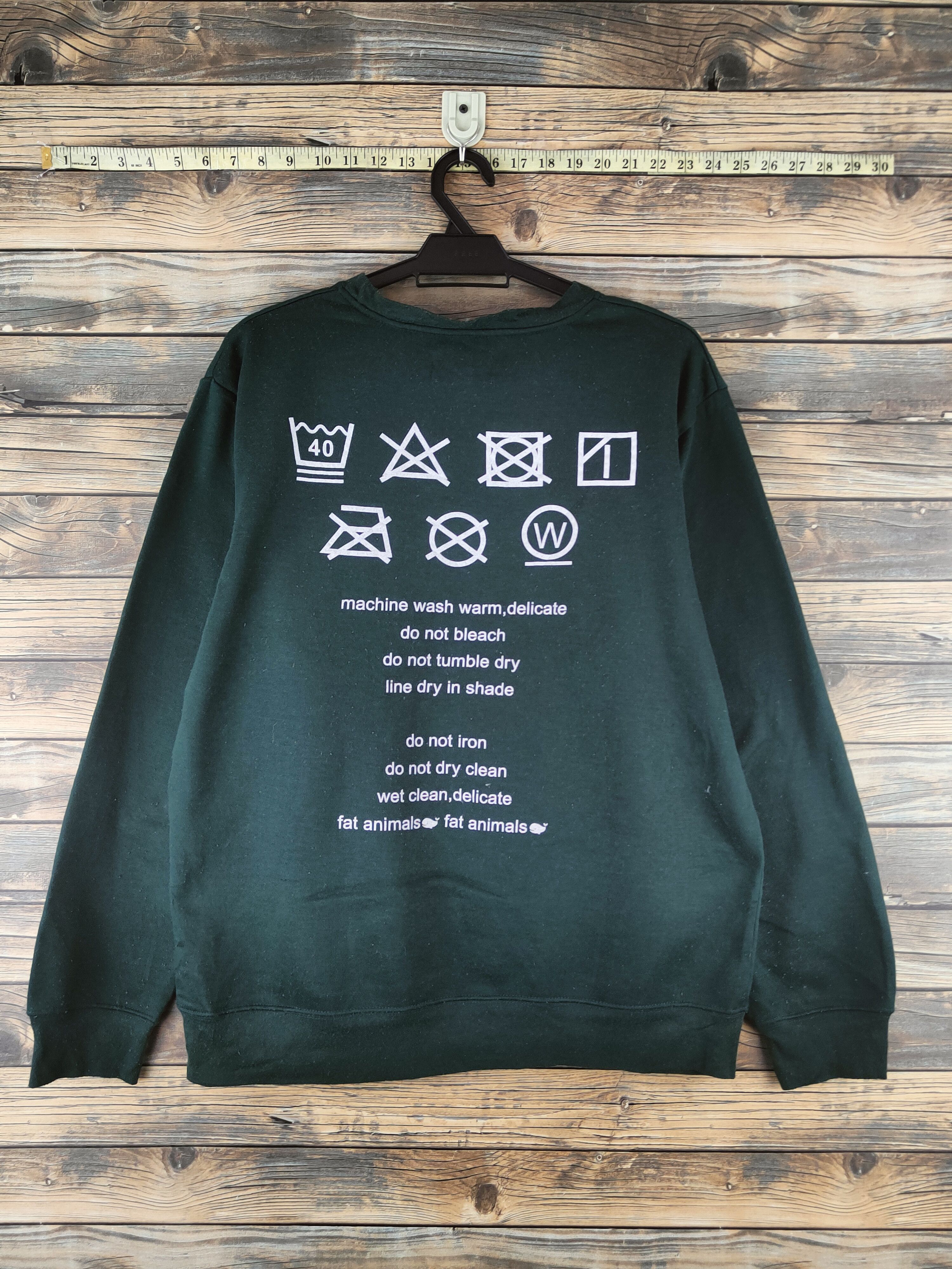 Japanese Brand Vintage Fat Animals Green Sweatshirts Size US L / EU 52-54 / 3 - 7 Thumbnail