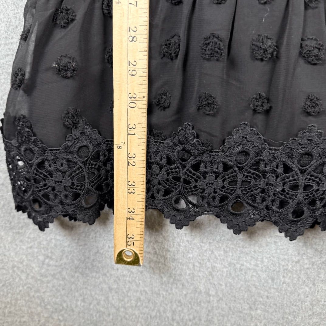 Lulus Lulus Mini Dress Black Embroidered Lace Long Sleeve Lust or Love M NWT Women Size M / US 6-8 / IT 42-44 - 6 Thumbnail