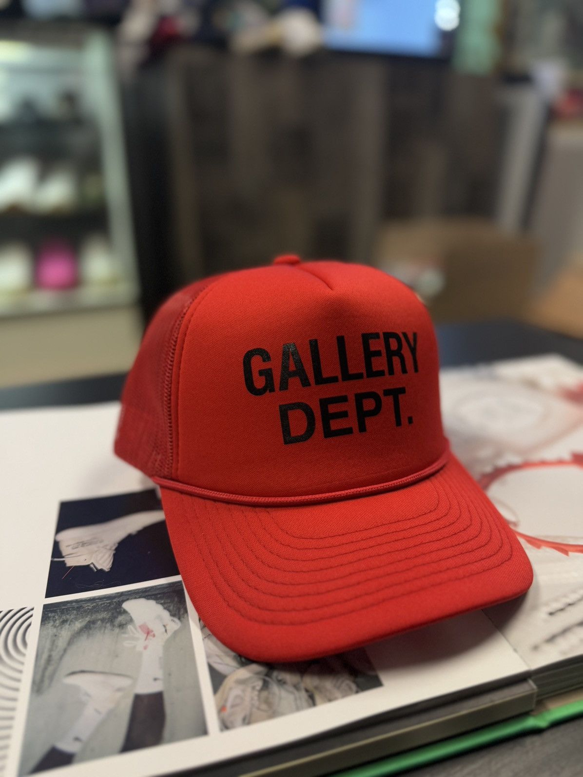 Gallery Dept. Gallery DEPT Hat SnapBack Red Logo (NEW) Size ONE SIZE - 2 Thumbnail