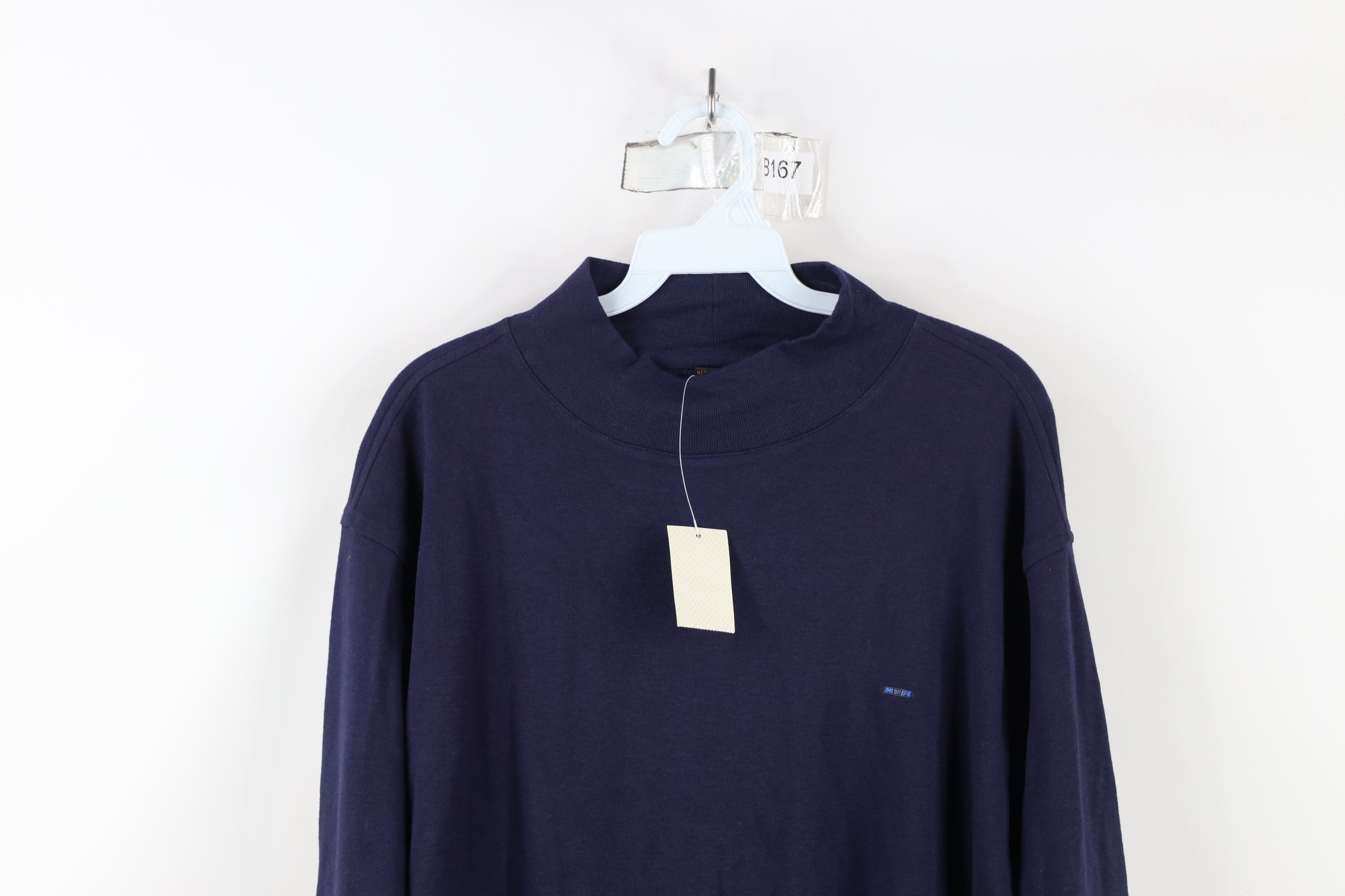 Vintage Deadstock Vintage Streetwear Mock Neck Long Sleeve T-Shirt Size US L / EU 52-54 / 3 - 2 Thumbnail