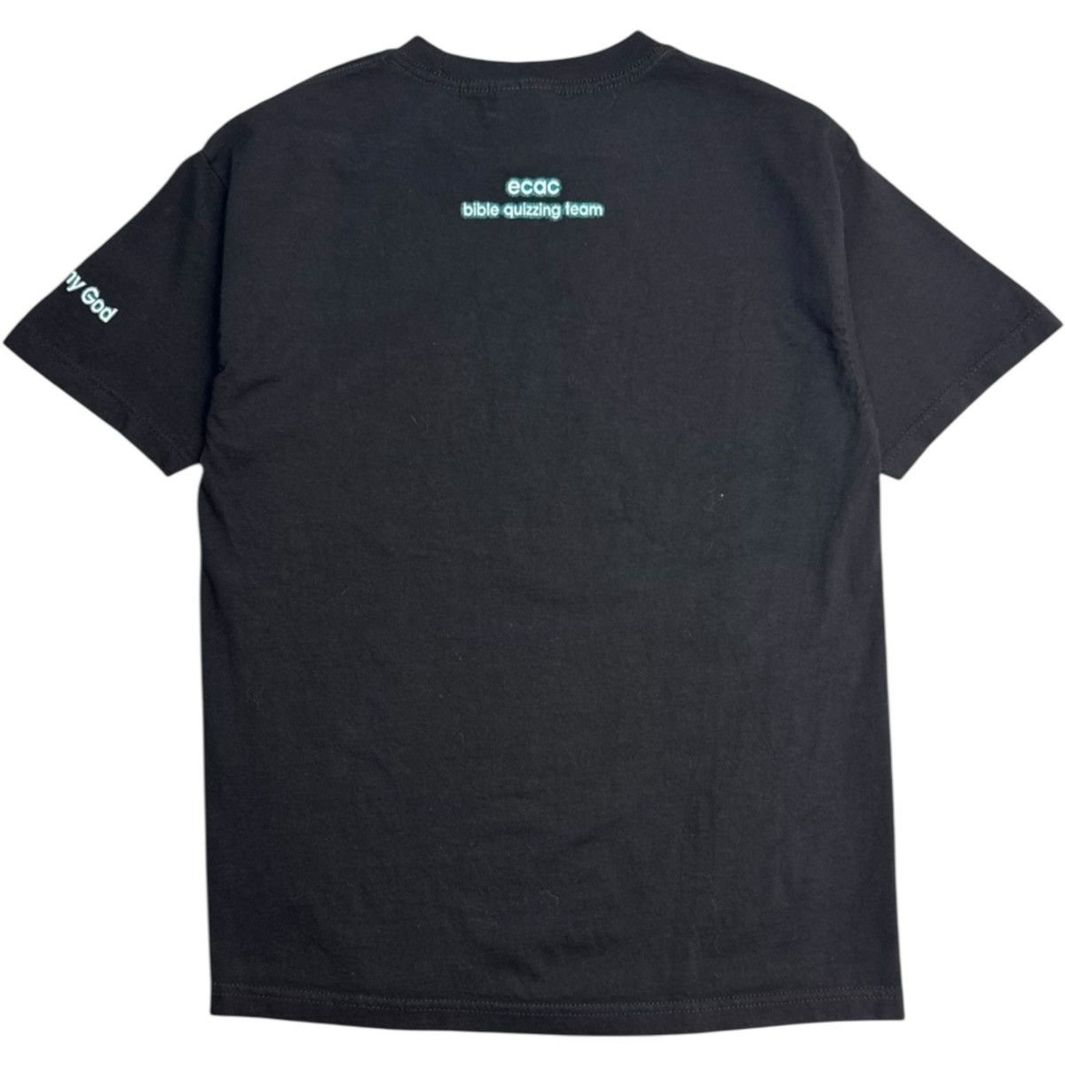 Vintage Y2K Living Loving Breathing For Him… Christian Cross T-Shirt Size US M / EU 48-50 / 2 - 2 Thumbnail