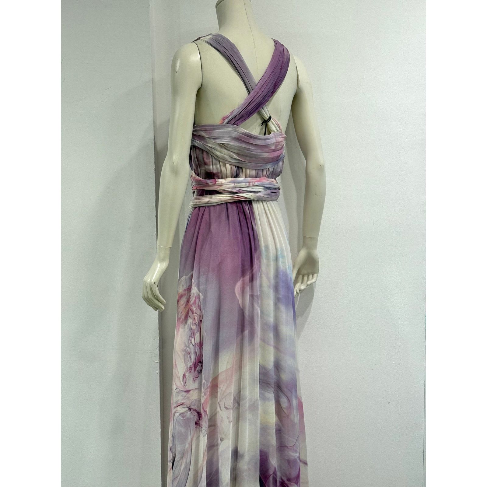 Roberto Cavalli 2010s Roberto Cavalli marble print maxi dress Size M / US 6-8 / IT 42-44 - 9 Thumbnail