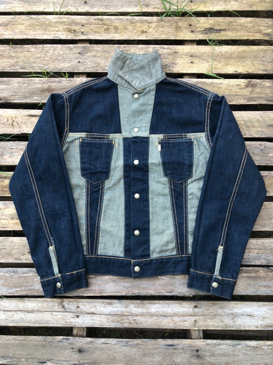 Alchemist Vintage Skull Jeans by Alchemist Reversible Denim Jacket Size US S / EU 44-46 / 1 - 1 Thumbnail