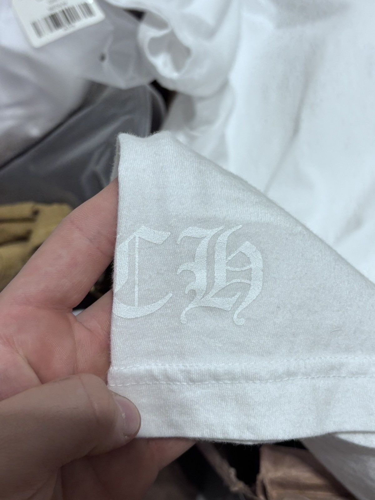 Chrome Hearts Chrome Hearts Scroll Logo White Tee Size US M / EU 48-50 / 2 - 6 Thumbnail