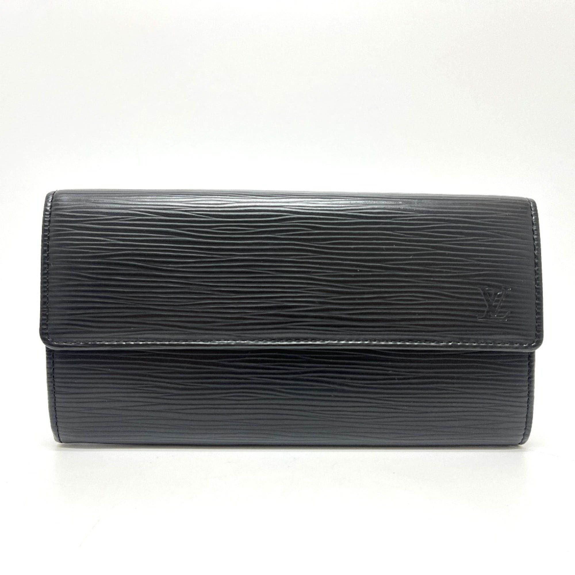Louis Vuitton LOUIS VUITTON M63742 Portefeuille Sarah Bi-fold Wallet, Long Epi Leather, Women's, Black Size ONE SIZE - 1 Thumbnail
