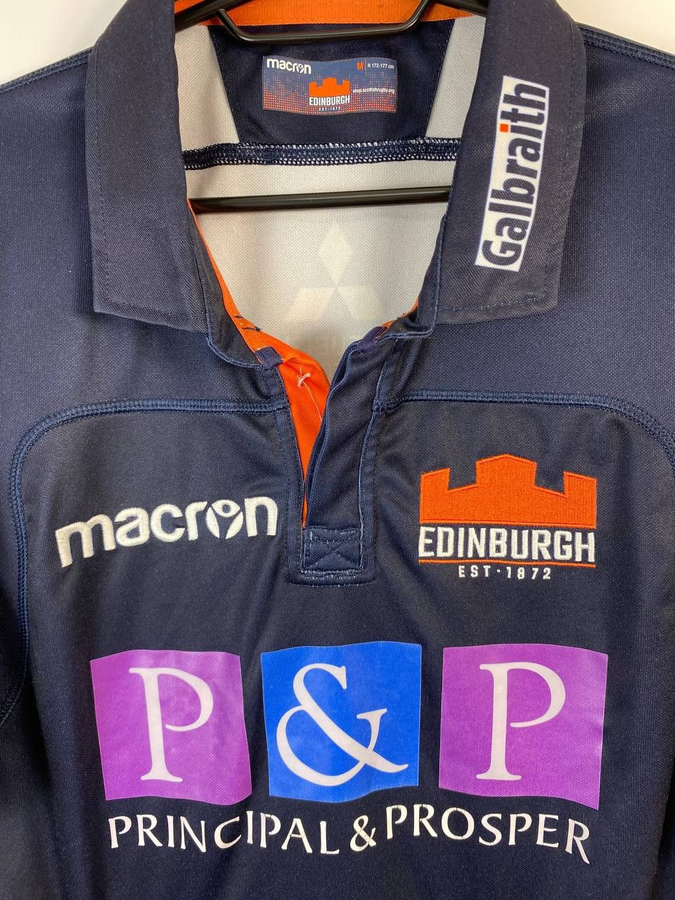 Macron Maglia Rugby Edimburgo Home macron Authentic Sz m Size US M / EU 48-50 / 2 - 2 Thumbnail