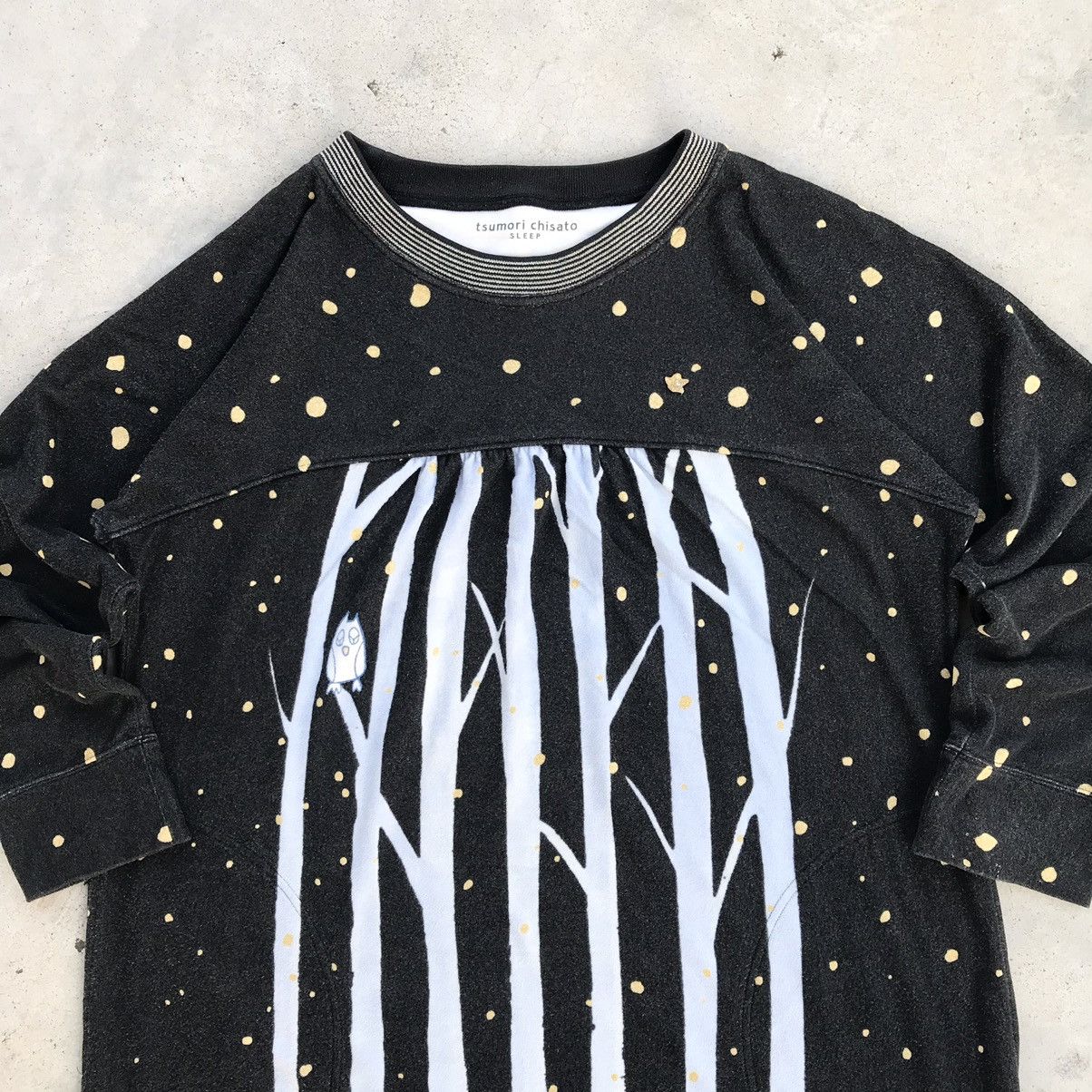 Issey Miyake × Japanese Brand × Tsumori Chisato Tsumori Chisato ( Issey Miyake ) " Night Owl " Sleep Dress Size L / US 10 / IT 46 - 3 Thumbnail