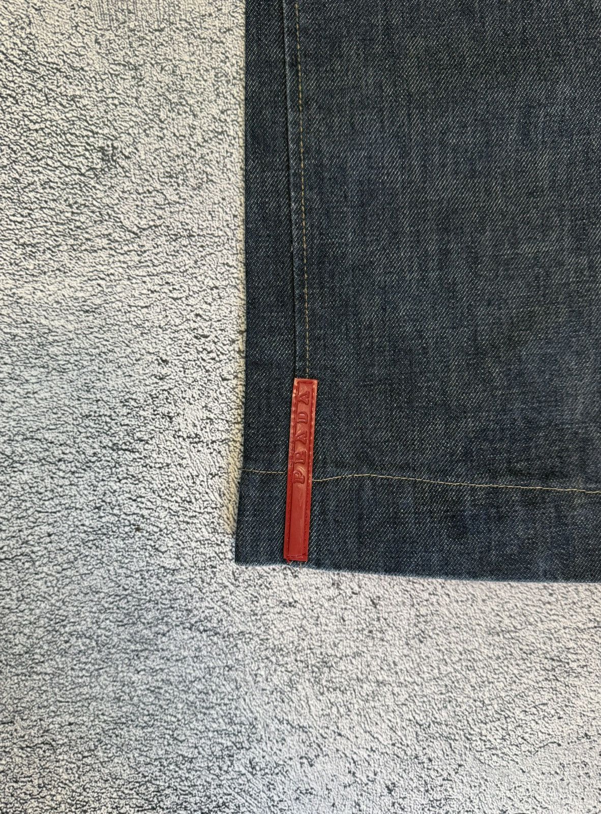 Prada Prada Women’s Jeans Dark Indigo Blue Red Tab Size 42IT Italy Size 28" / US 6 / IT 42 - 3 Thumbnail