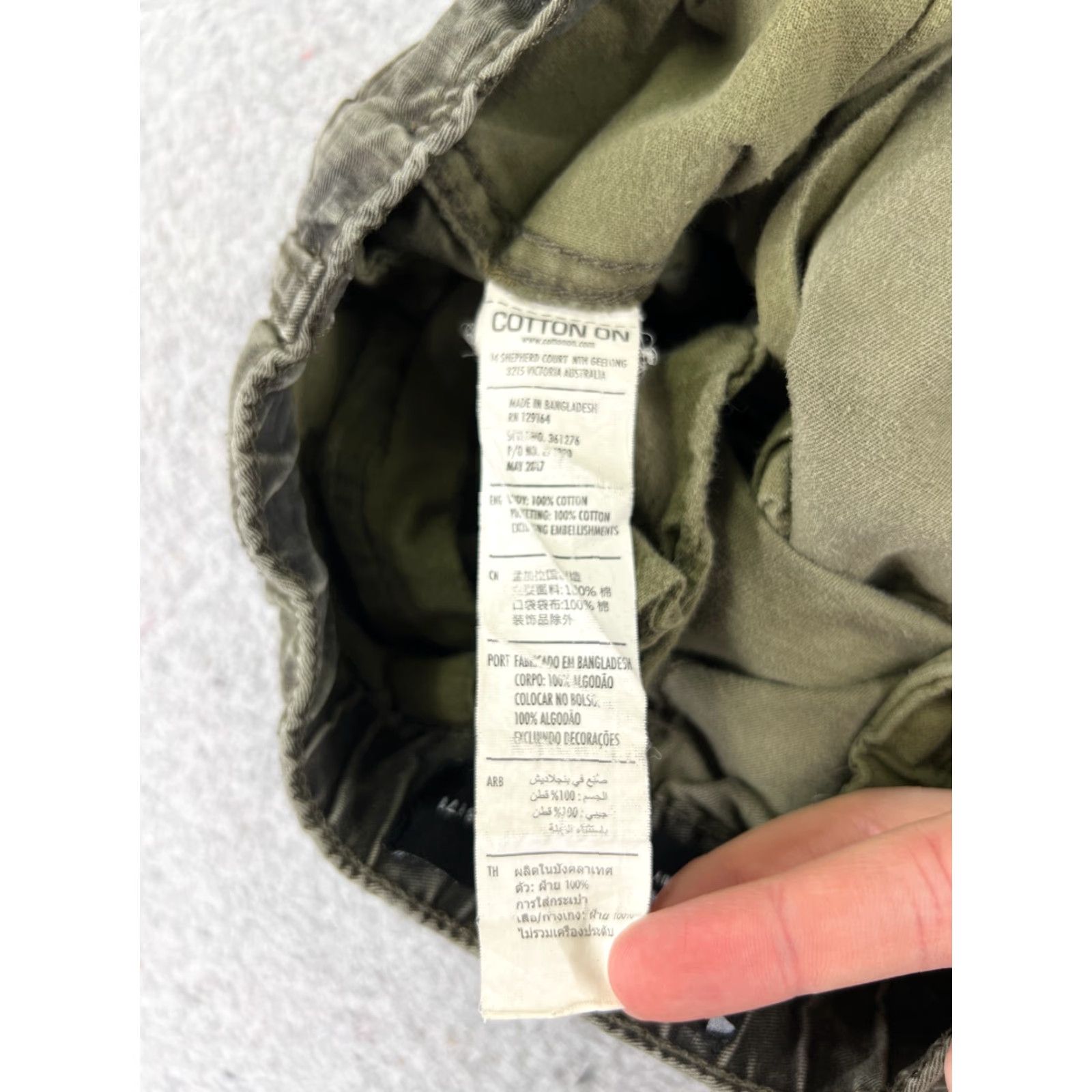 Cotton On Cotton On Jeans Womens Camouflage Green 28 Denim 5-Pocket Tapered High Rise Cotton Blend Cargo Jogger Size 28" / US 6 / IT 42 - 7 Thumbnail