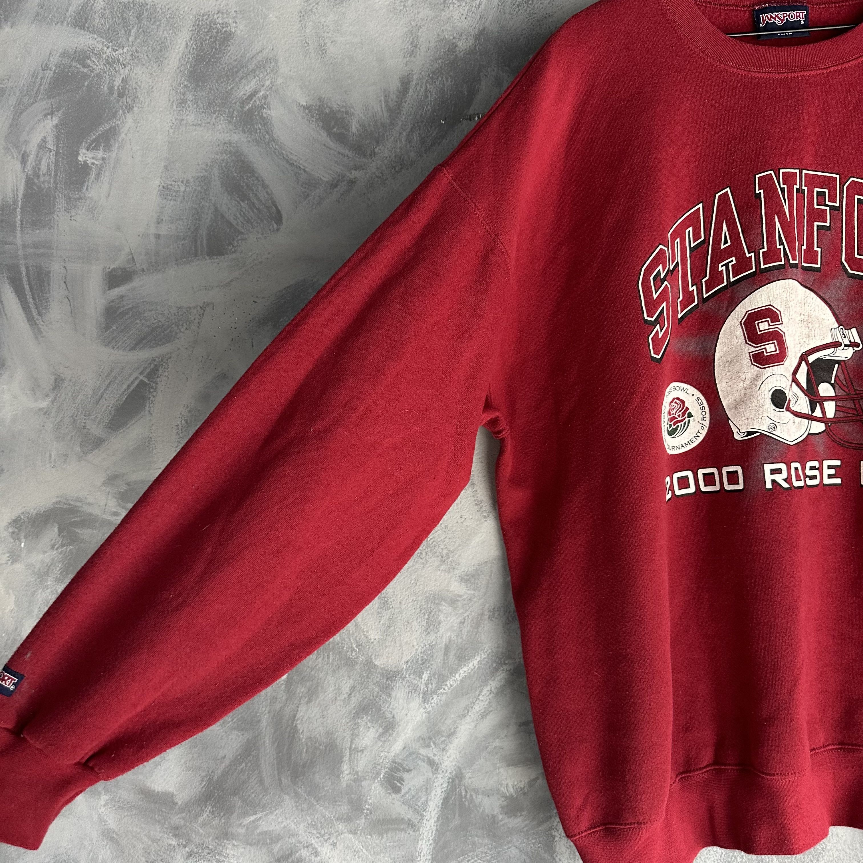 Jansport Vintage Stanford Sweatshirt Mens 2XL Jansport Rose Bowl Size US XXL / EU 58 / 5 - 2 Thumbnail