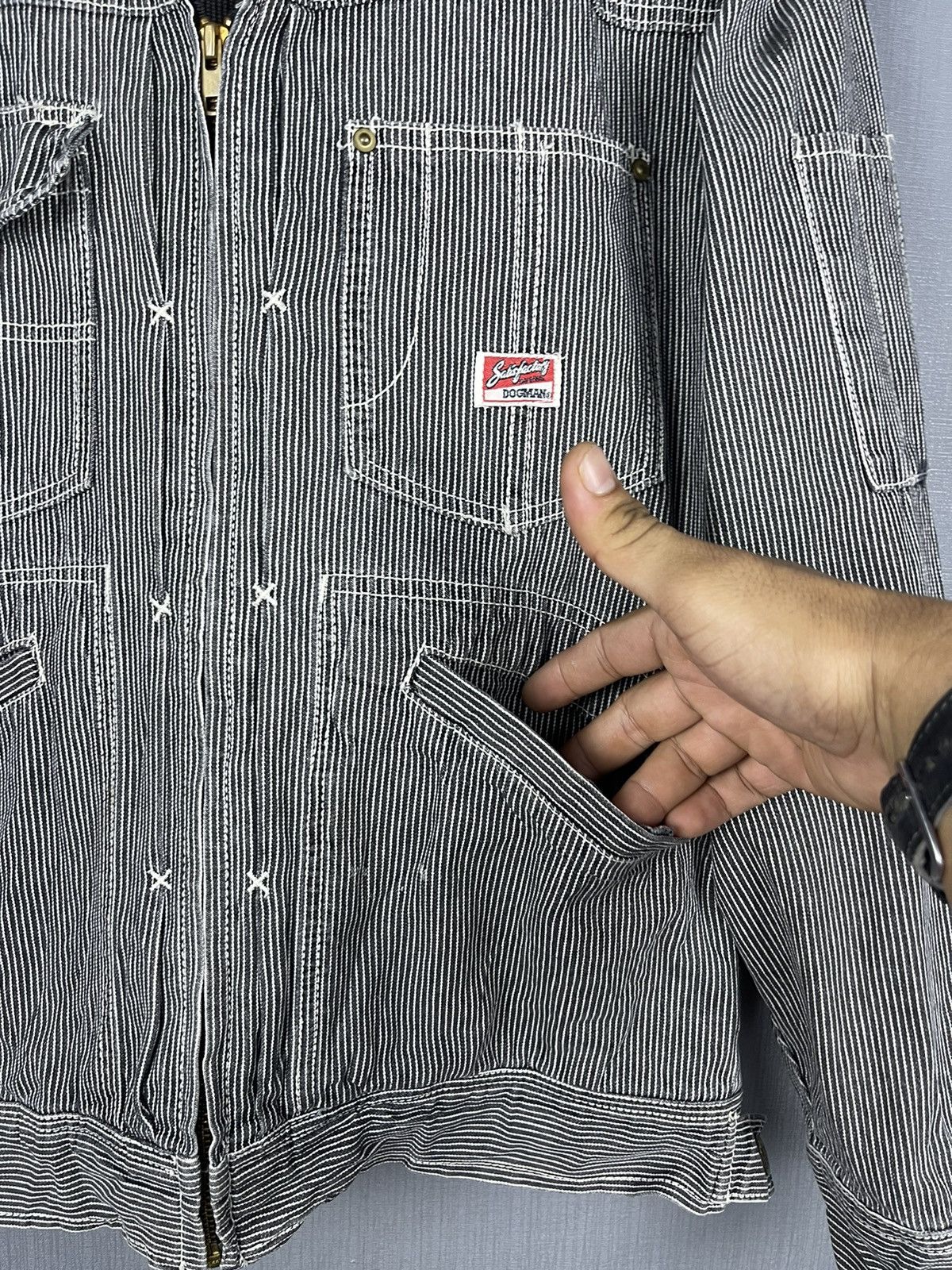 Hysteric Glamour Hysteric GLAMOUR Dogman Hickory Multipocket Workwear Jacket Size US M / EU 48-50 / 2 - 6 Thumbnail